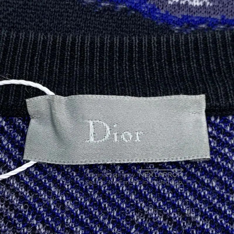 Dior Dior Blue Floral Men's Sweatshirt . Size US M / EU 48-50 / 2 - 5 Thumbnail
