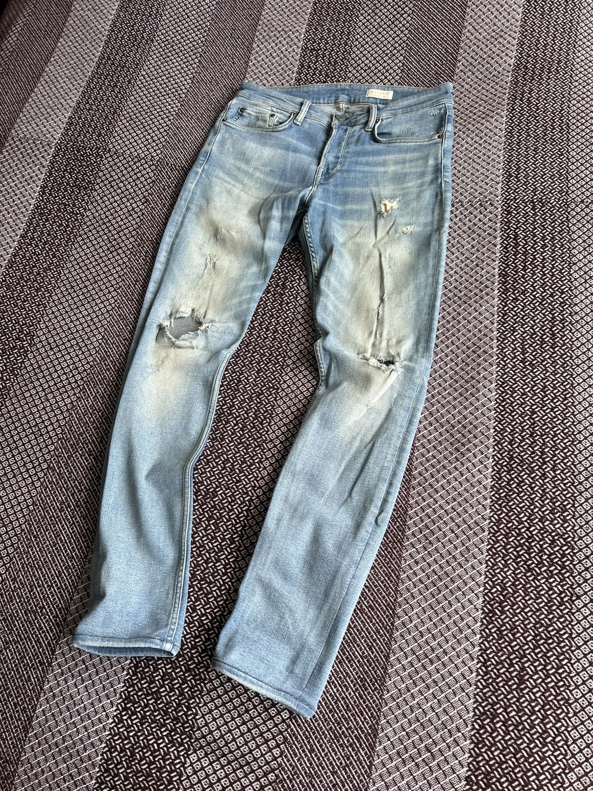 Allsaints Allsaints Cigarette Denim Jeans Men’s Wash Distressed Sz 30 Size US 30 / EU 46 - 2 Thumbnail