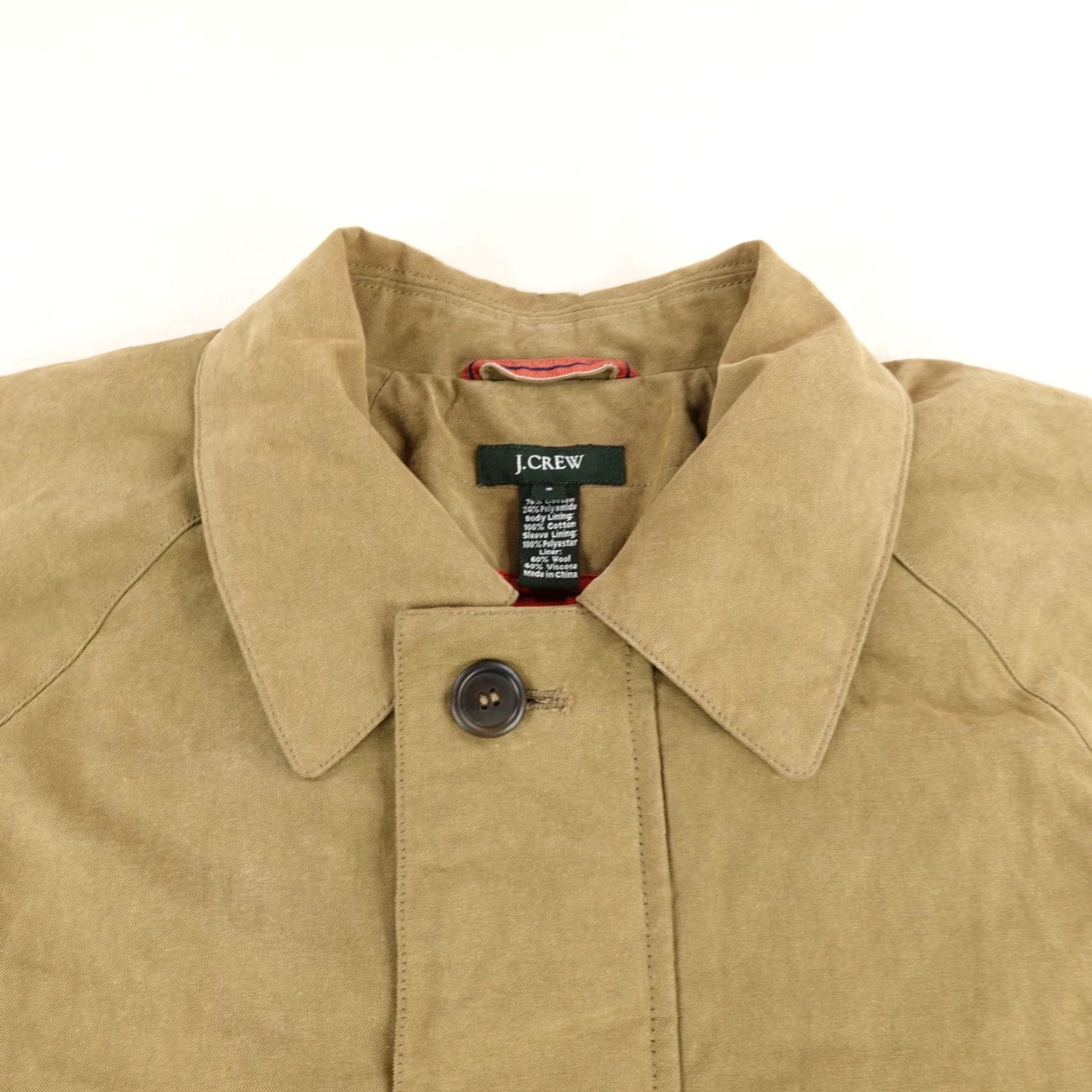 J.Crew Vintage J.Crew Men's Jacket Small Casual Canvas Wool Lined Overcoat 90s Outdoor Size US S / EU 44-46 / 1 - 2 Thumbnail