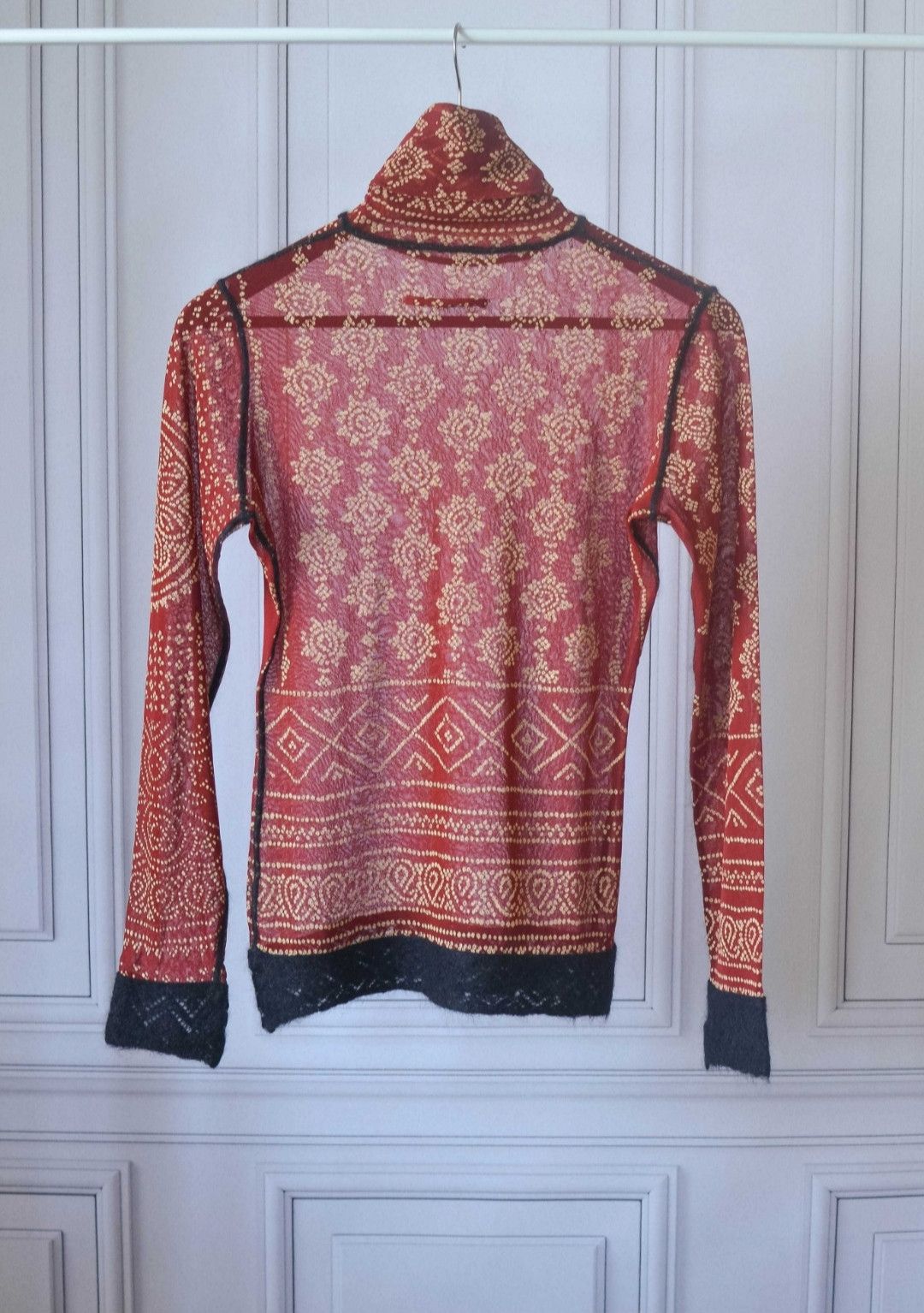 Jean Paul Gaultier × Vintage Vintage JPG Tattoo mohair l/s shirt Size M / US 6-8 / IT 42-44 - 4 Thumbnail