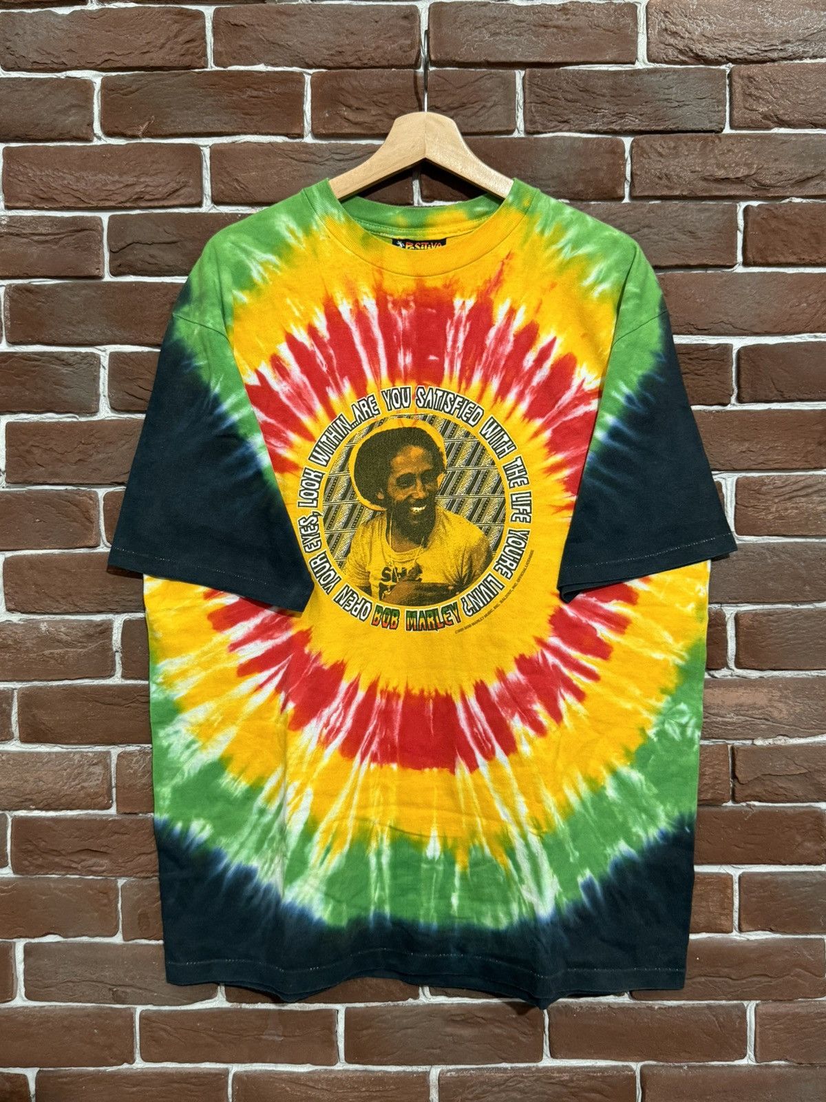 Bob Marley 1996 Bob Marley Vintage Rap Tee Reggae Lion Single Stitch Size US XL / EU 56 / 4 - 1 Thumbnail