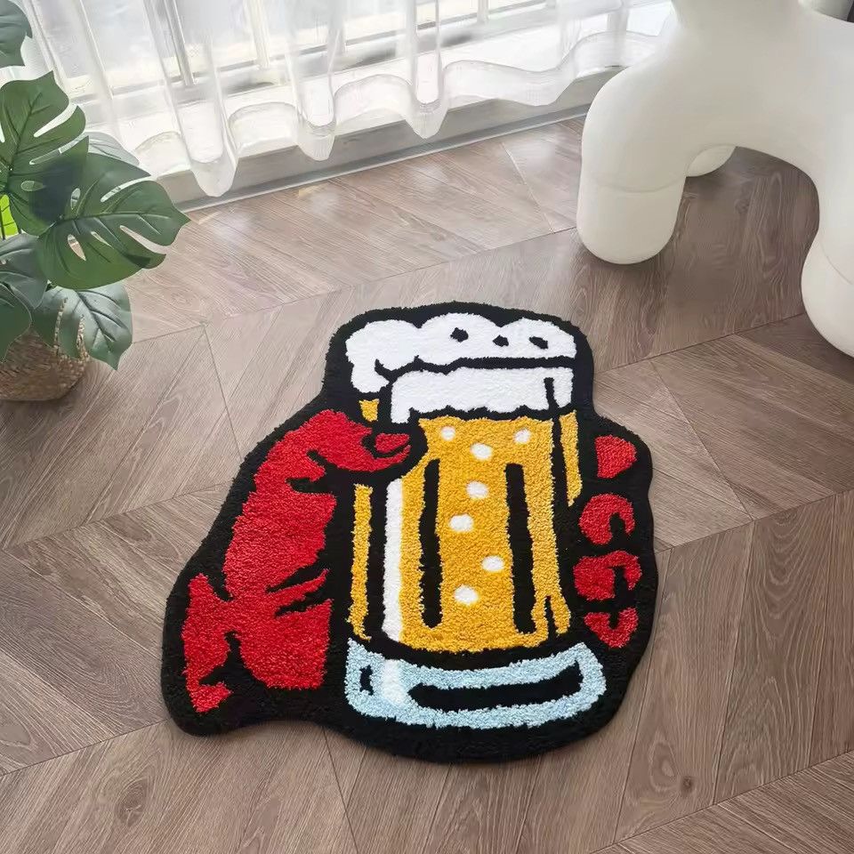 Other Custom Handmade Cheers Beer Home Rug Carpet Size ONE SIZE - 3 Thumbnail