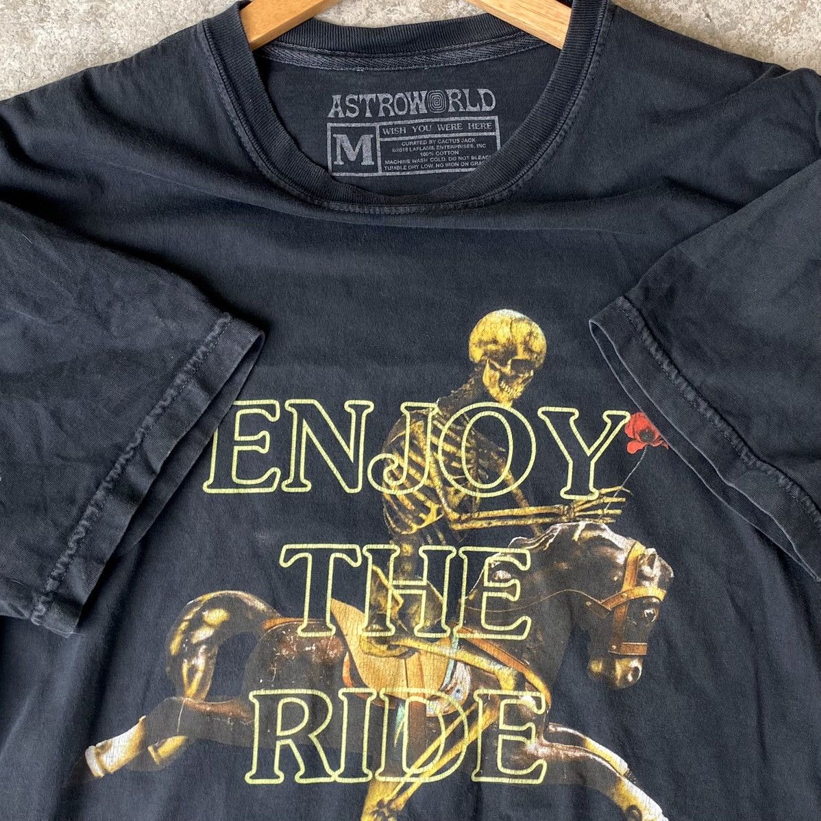 Rap Tees Travis Scott “Enjoy The Ride Tee (DDP / No Import Fees) Size US M / EU 48-50 / 2 - 5 Thumbnail