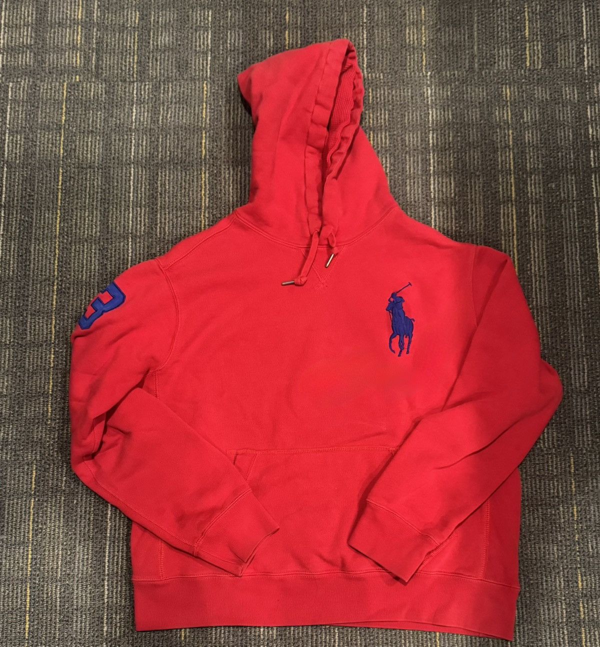 Carhartt Red Polo Ralph Lauren Big Pony Hoodie Size US L / EU 52-54 / 3 - 1 Thumbnail