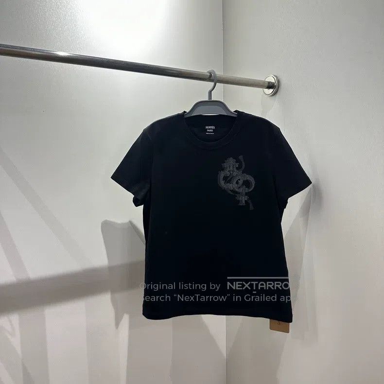 Hermes Hermes 26 Model Iron Ornament Printed Short Sleeve Size M / US 6-8 / IT 42-44 - 1 Thumbnail