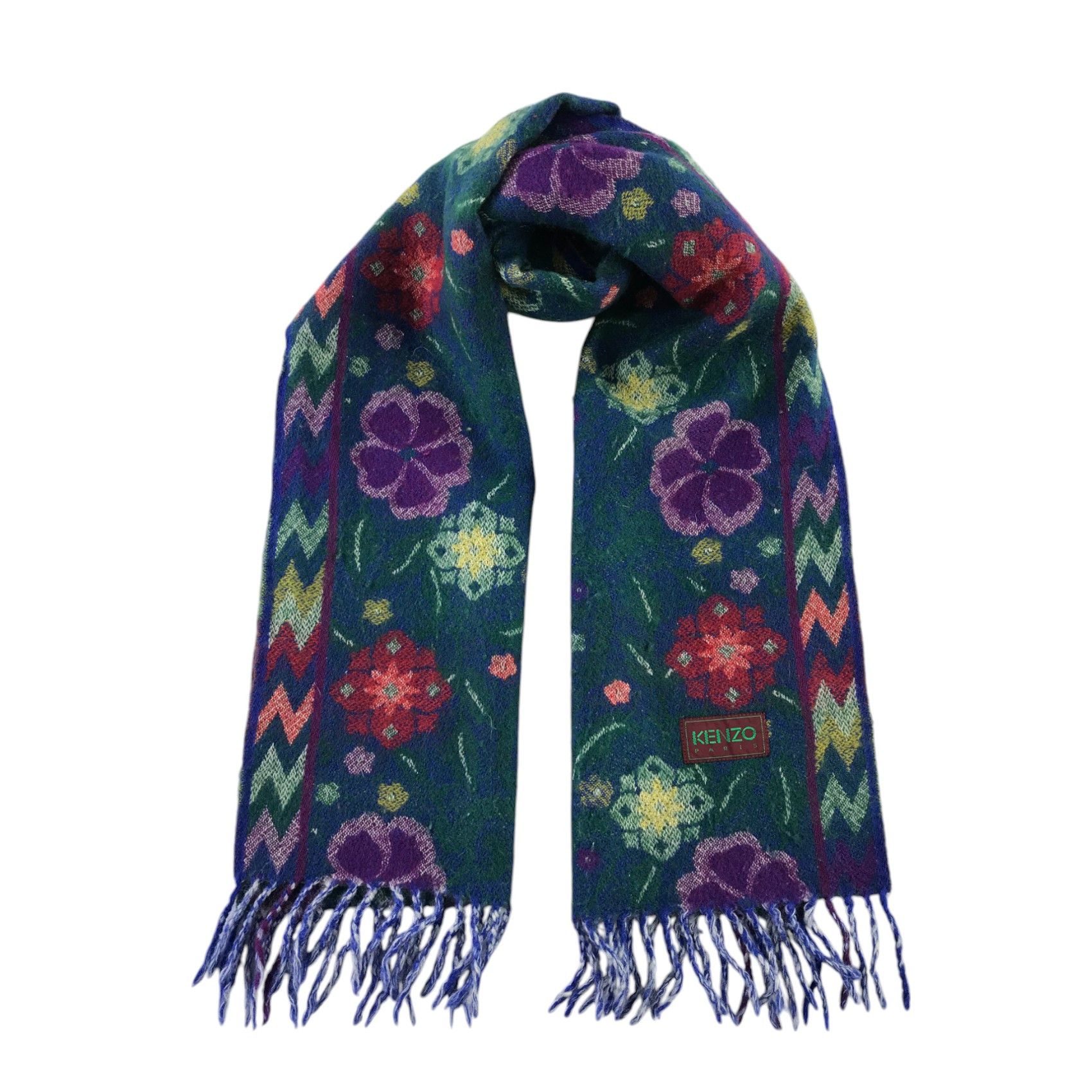 Vintage Kenzo Scarf / Muffler / Neckwear - WW2133 Size ONE SIZE - 1 Thumbnail