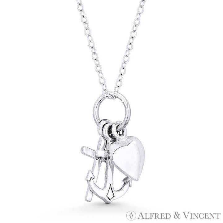 Other Anchor, Cross, & Heart Charm Stack 22x8mm Pendant Size ONE SIZE - 1 Preview