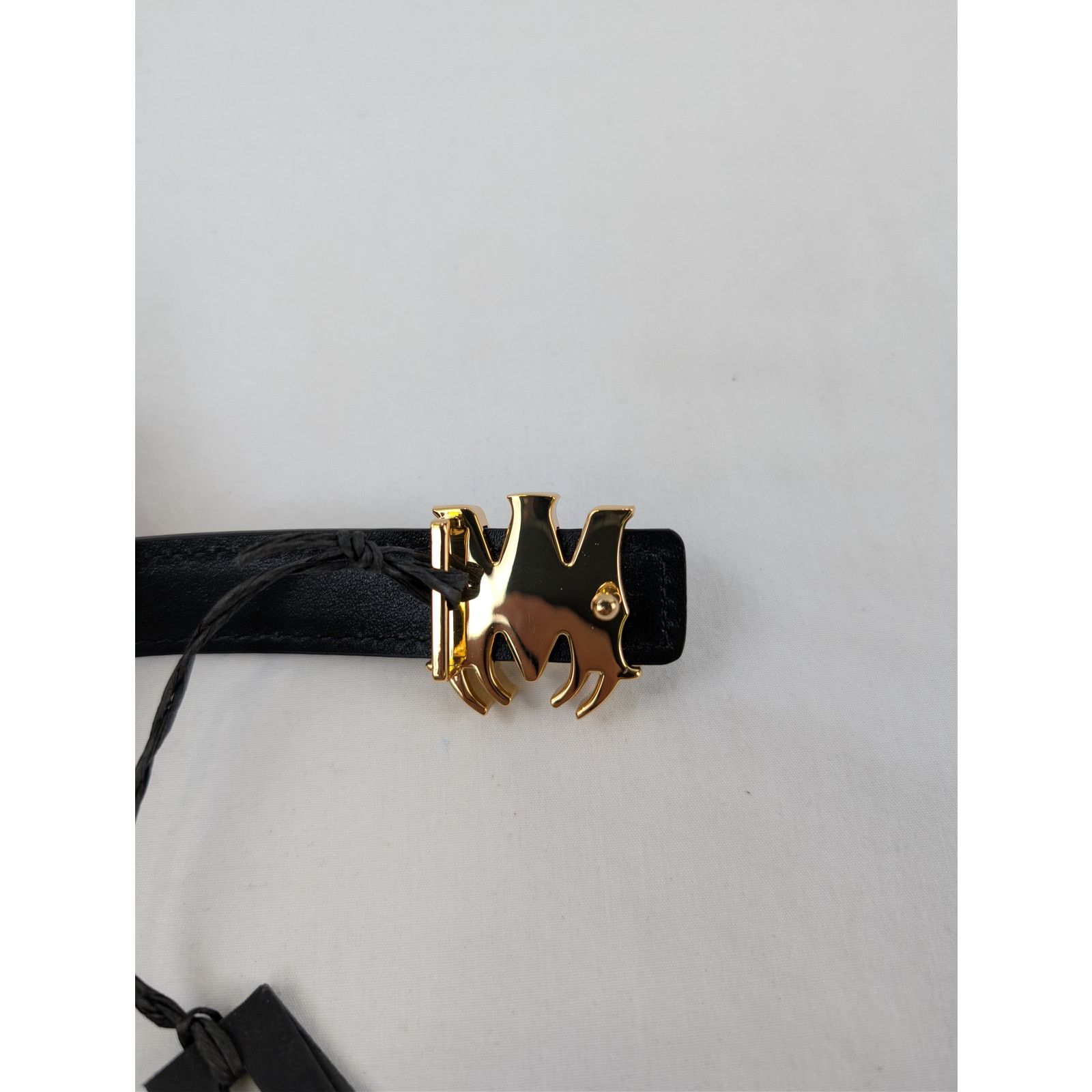 Amiri o1rshd1 Size: 85cm / MA 2 Cm Belt in Gold/Black Size 34 - 8 Thumbnail