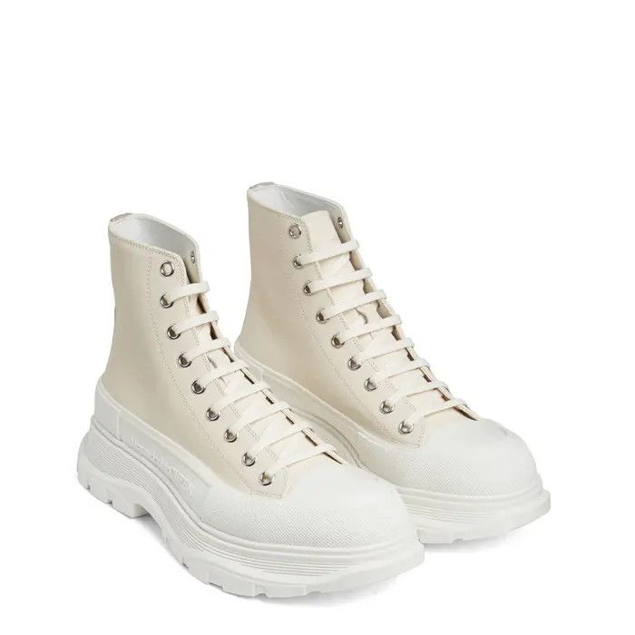 o1y1024 Hi-Top Sneakers in White & Ivory