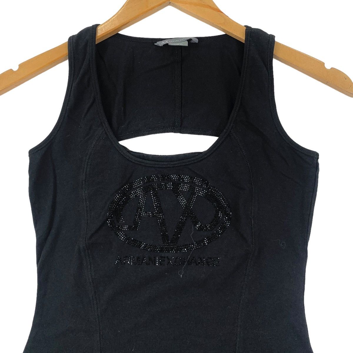 Armani × Swarovski ARMANI EXCHANGE SWAROVSKI Tank Top Tee Shirt Size S / US 4 / IT 40 - 2 Thumbnail