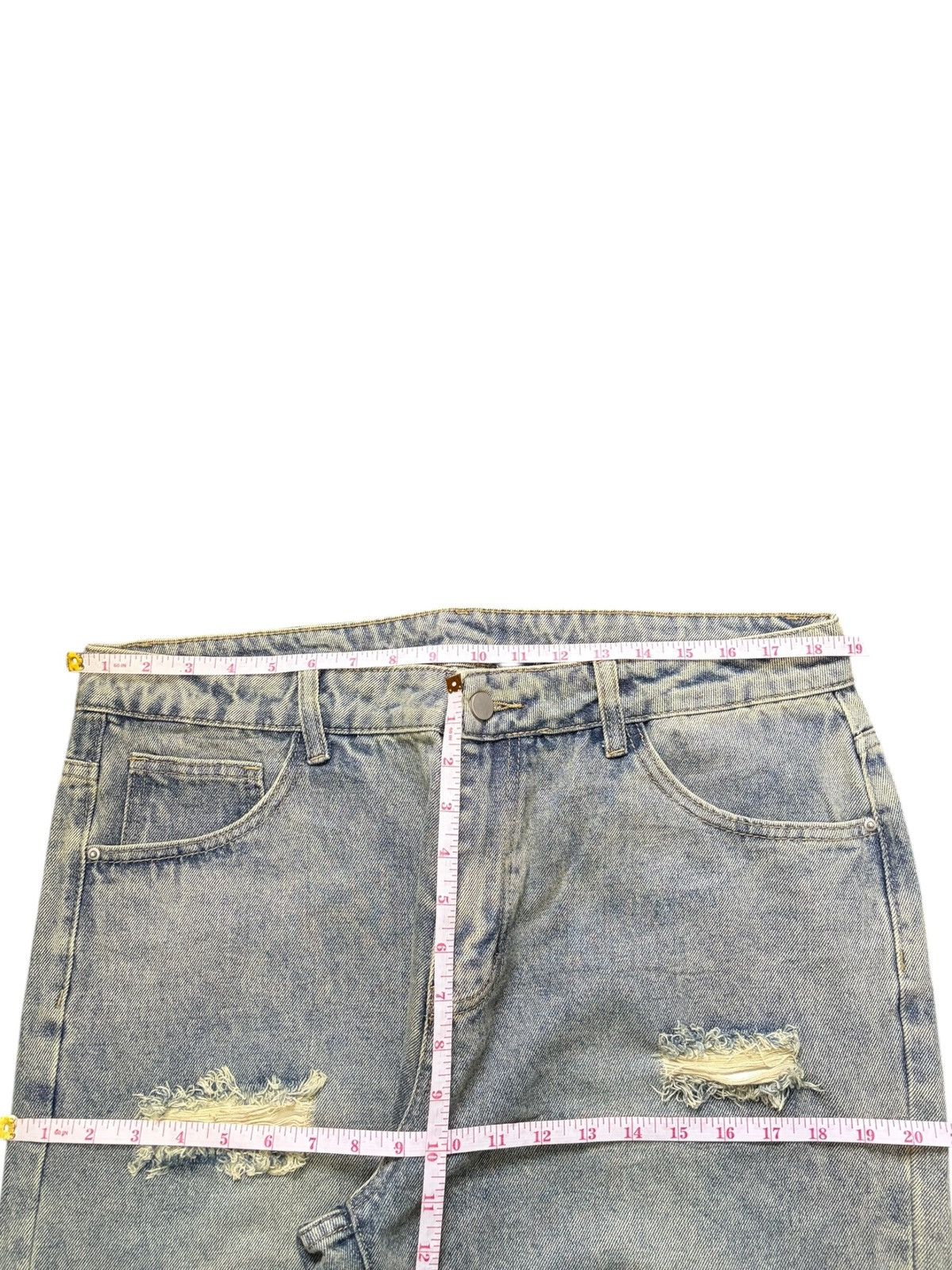 Japanese Brand Vintage Japanese Brand Distressed Baggy Jeans Size 37" - 6 Thumbnail