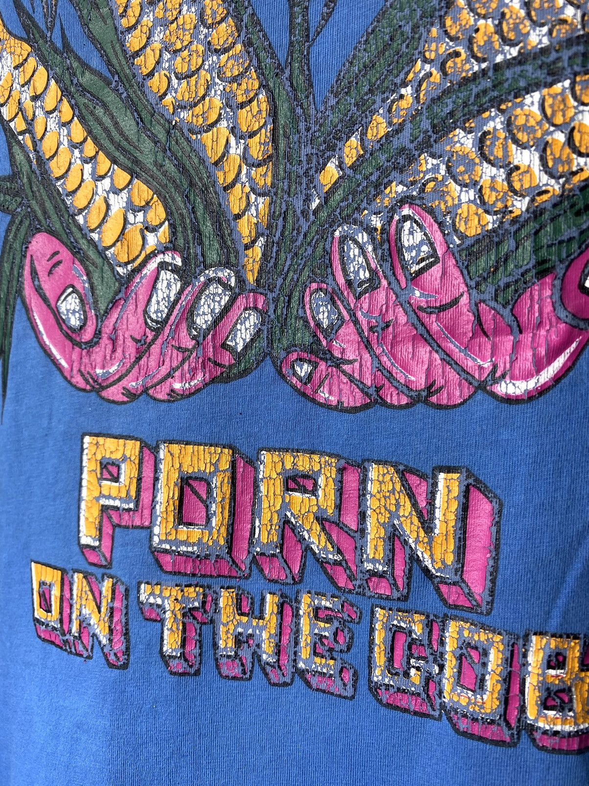 Mambo Rare! 00’s Mambo Porn On The Cob T Shirt Y2K Size US XL / EU 56 / 4 - 4 Thumbnail