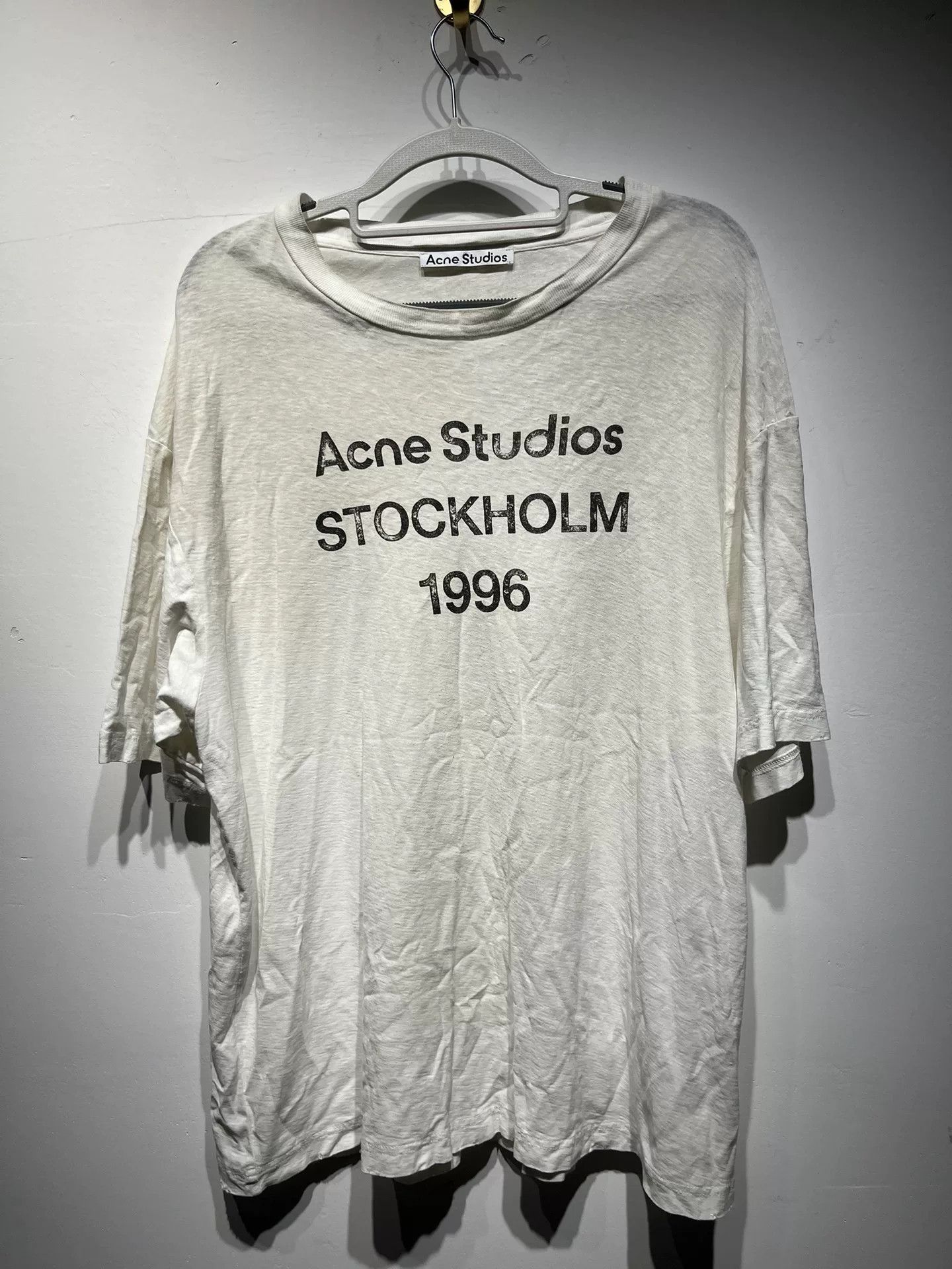 Acne Studios Acne Studios Printed White T-Shirt S Men Size US S / EU 44-46 / 1 - 1 Thumbnail