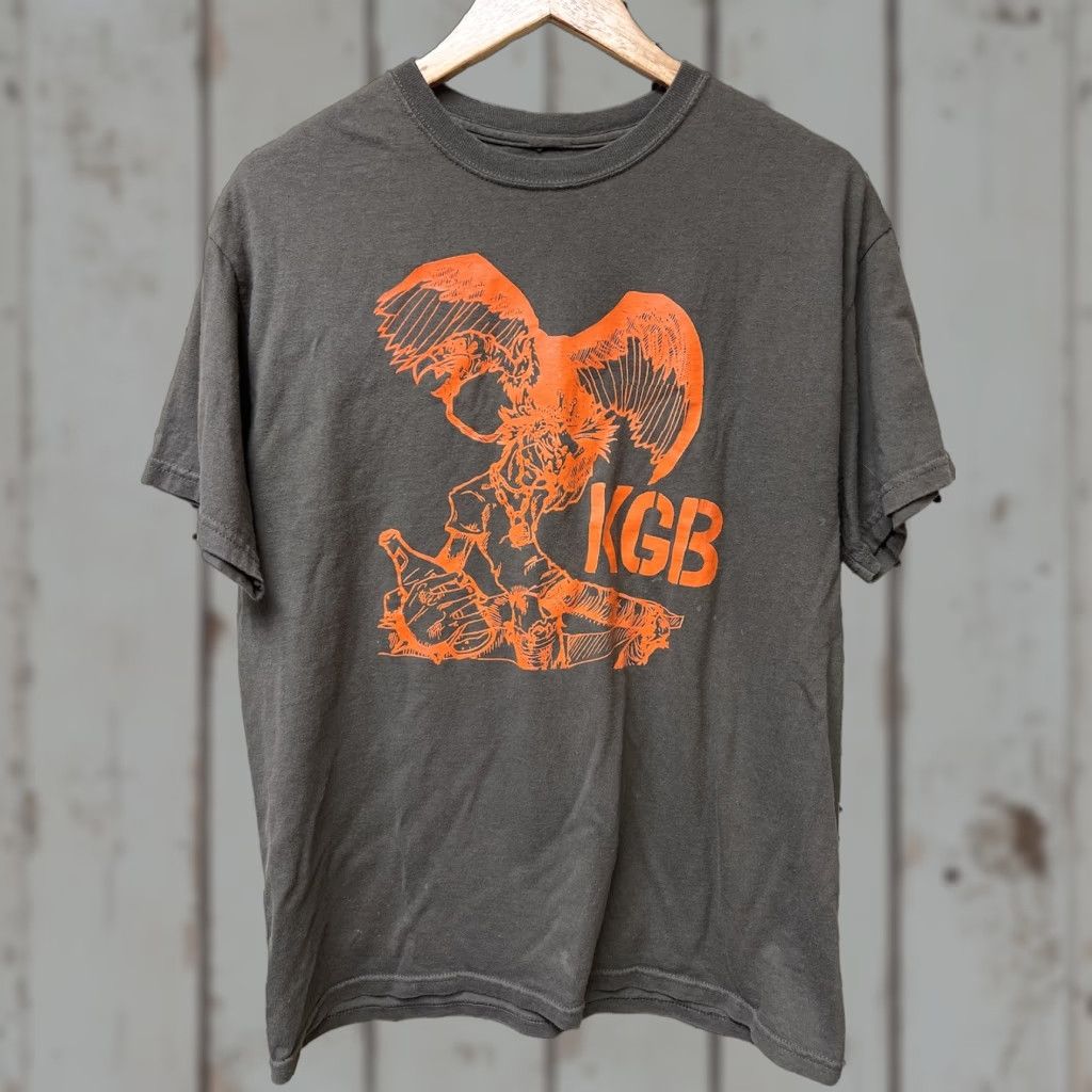 Vintage KGB Band Concert T-shirt Brown Large Men Crew Neck Short Sleeve Cotton Blend Buzzard Punk Rock Shirt Size US L / EU 52-54 / 3 - 1 Thumbnail