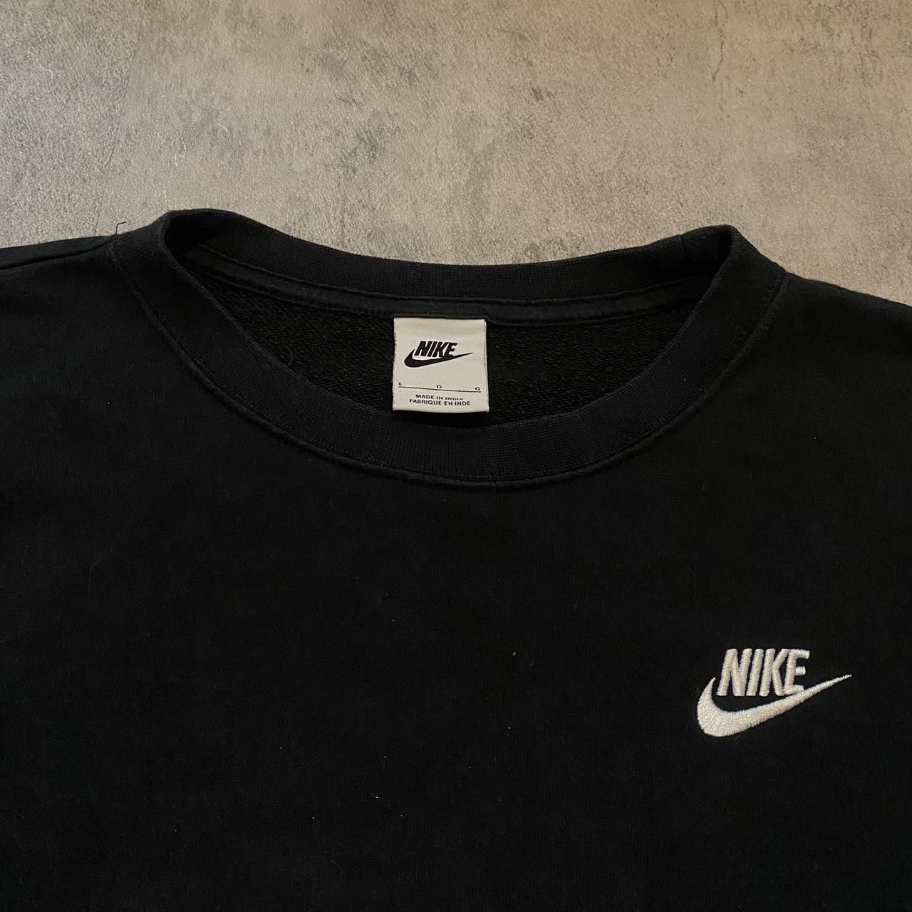 Nike Black Nike embroidered logo crewneck sweatshirt Size US L / EU 52-54 / 3 - 2 Thumbnail