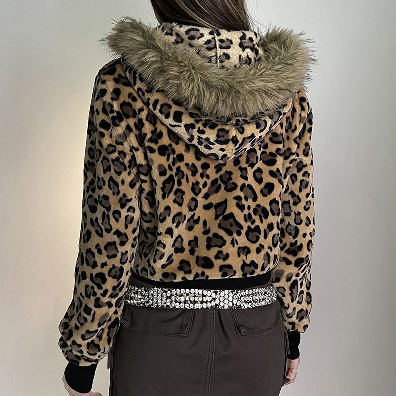 Japanese Brand × Vintage Fashionable Women Fur Collar Hooded Jacket Size S / US 4 / IT 40 - 2 Thumbnail