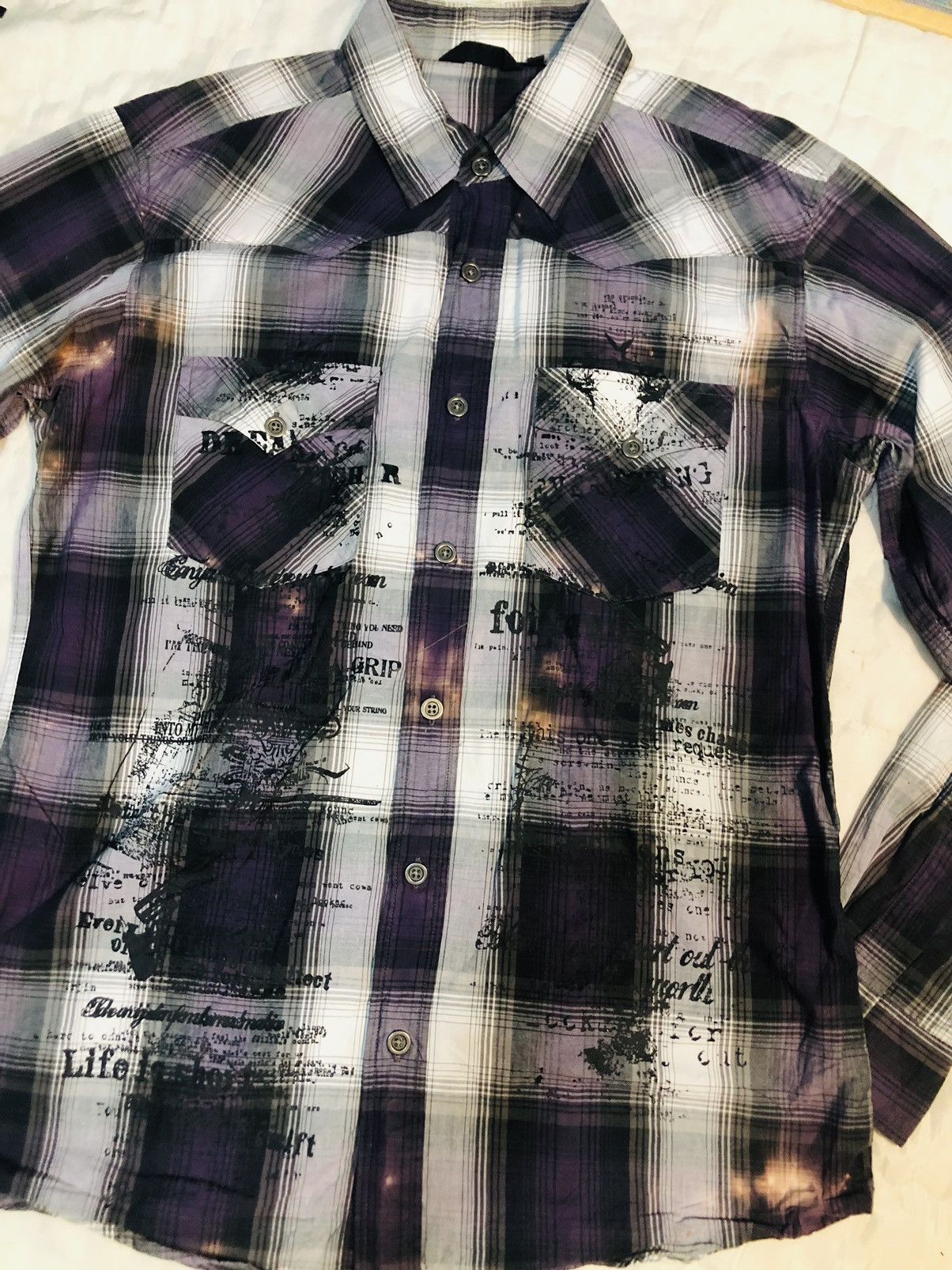 If Six Was Nine × Japanese Brand Batsu Studio Japan Punk Buttoned Shirt (16) Size US XL / EU 56 / 4 - 3 Thumbnail
