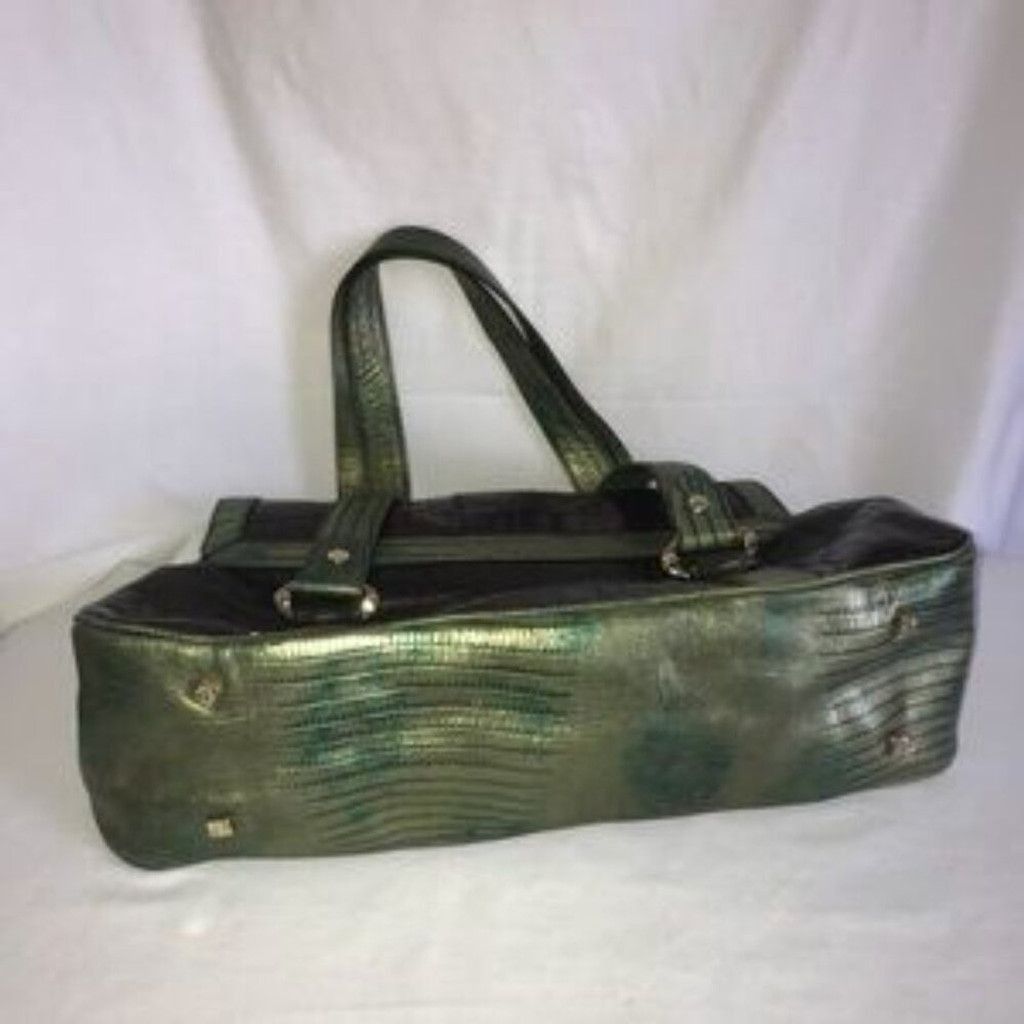 Anne Klein Anne Klein drk brown & green leather purse Size ONE SIZE - 3 Thumbnail