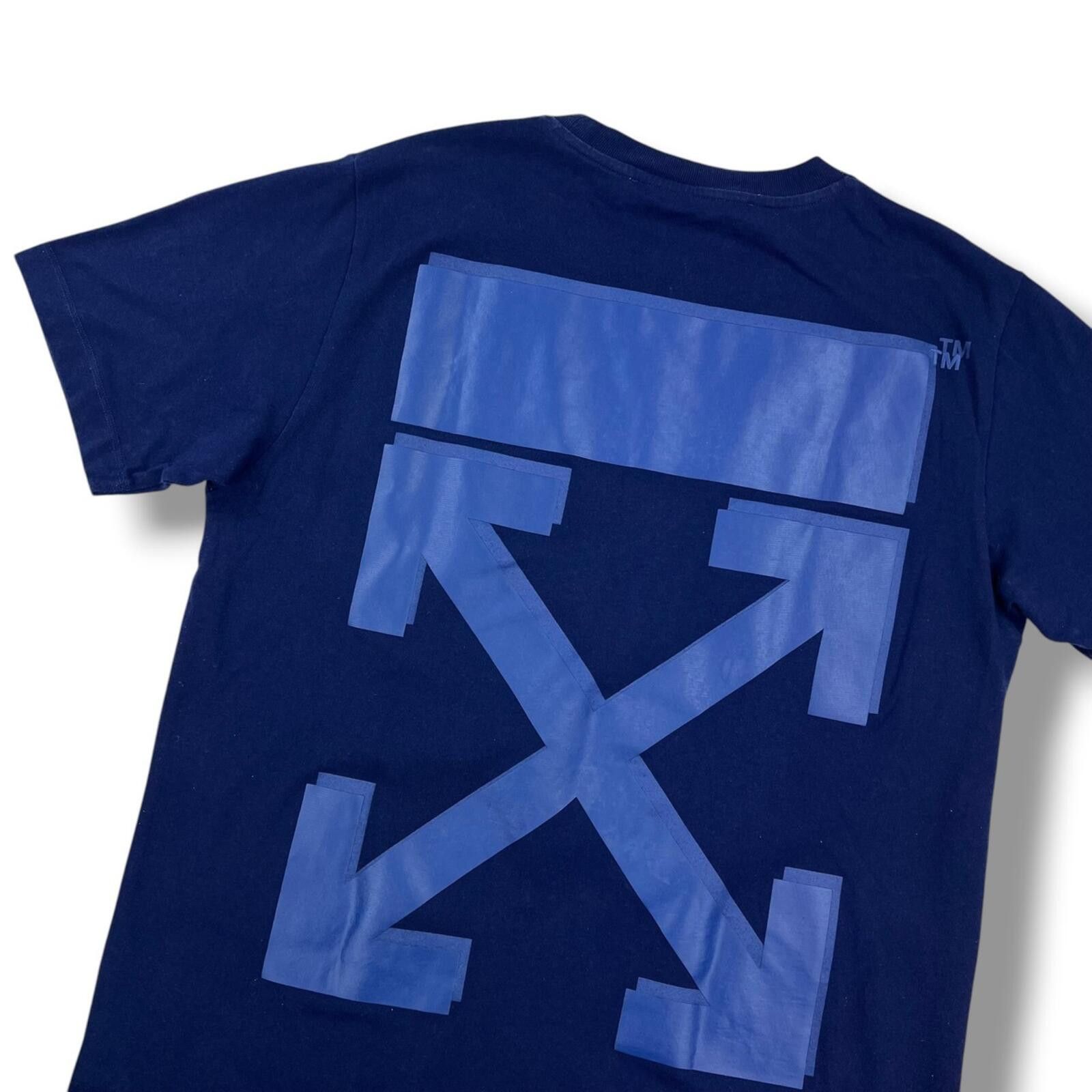Off-White Off-White Rubber Arrows Blue T Shirt Size US M / EU 48-50 / 2 - 1 Thumbnail