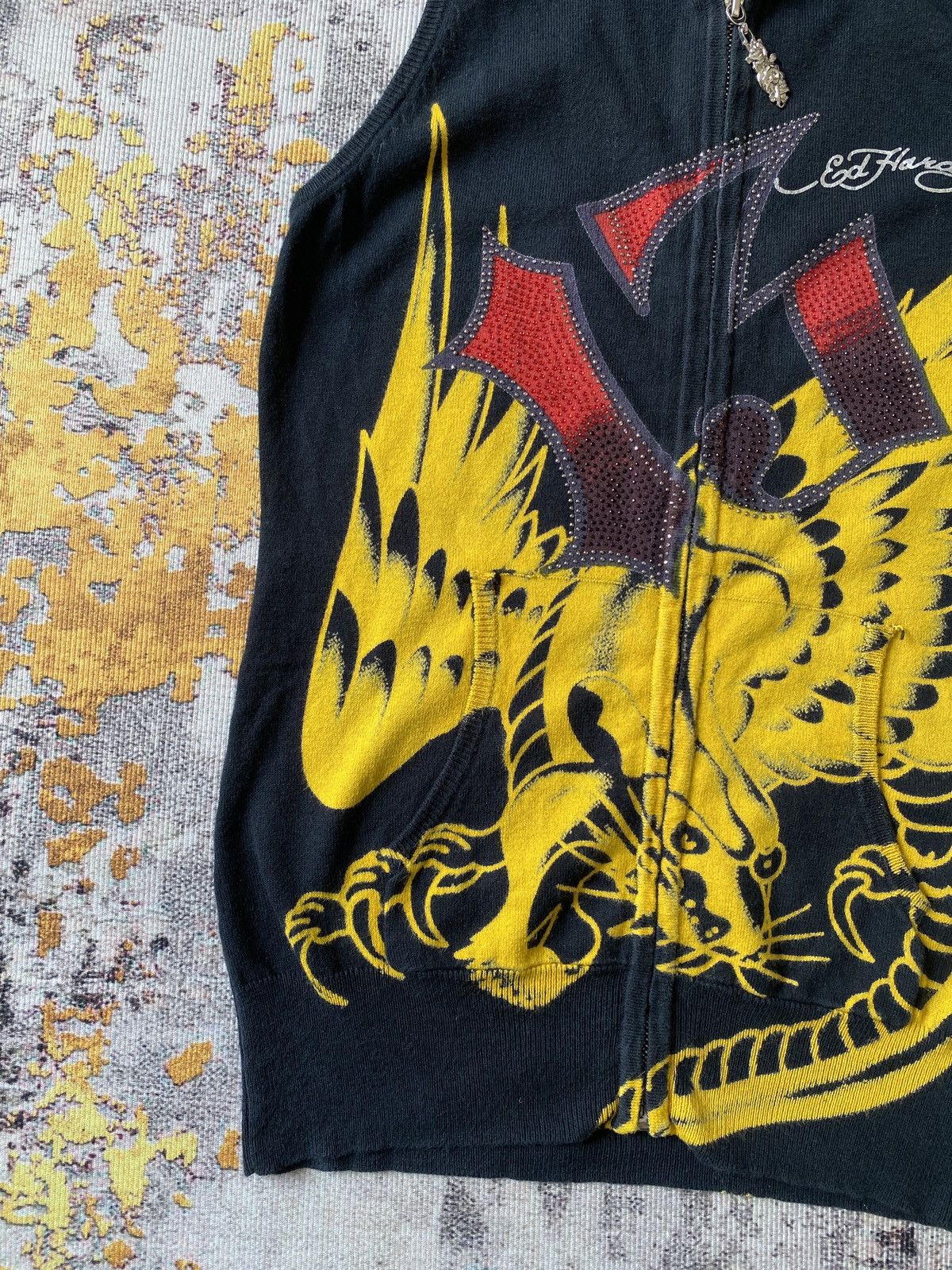 Ed Hardy 2000s Ed Hardy By Christian Audigier Sleeveless Fullzip Size US S / EU 44-46 / 1 - 6 Thumbnail