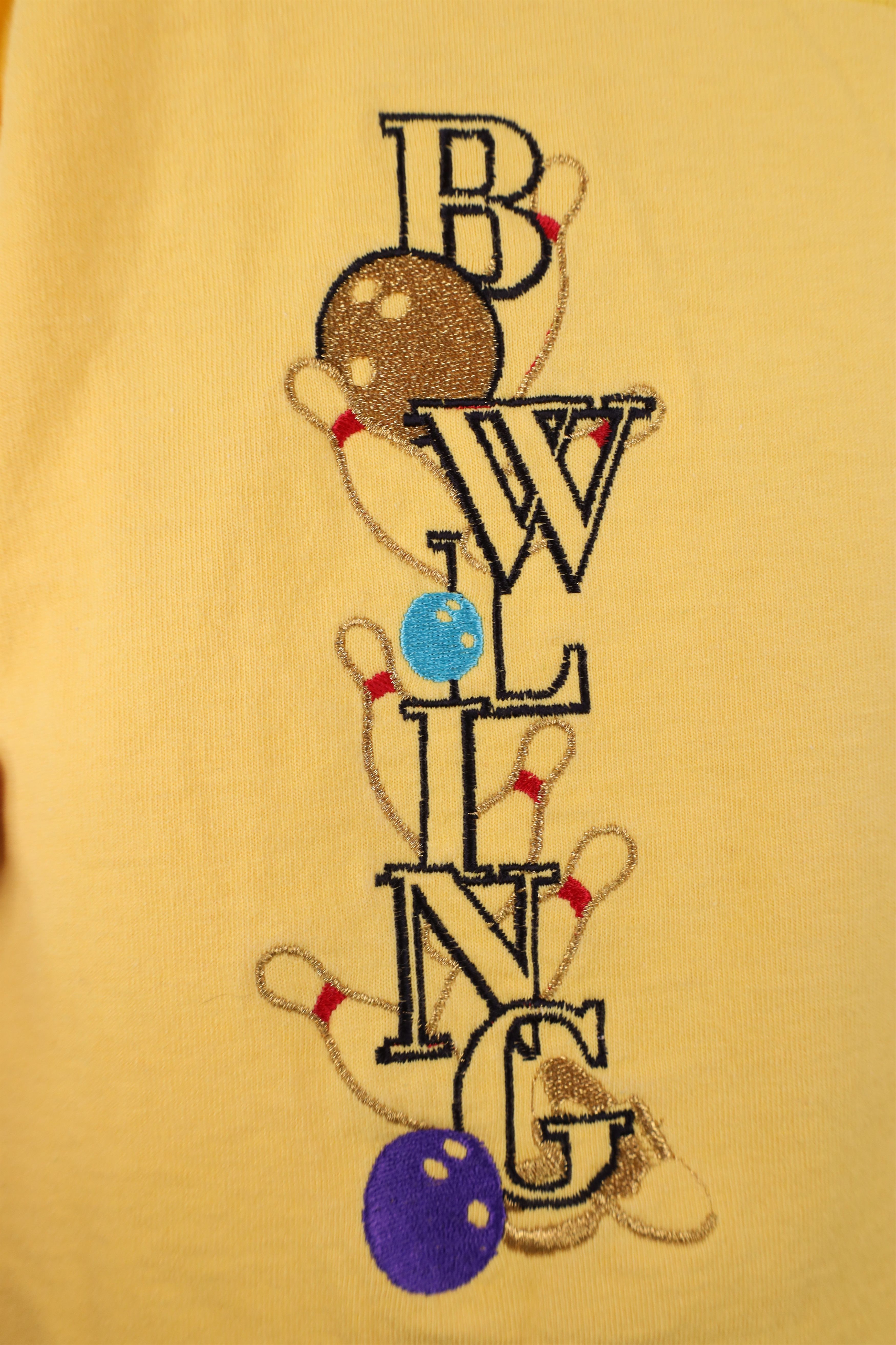 Vintage Vintage 90s Streetwear Spell Bowling Short Sleeve T-Shirt Size US L / EU 52-54 / 3 - 4 Thumbnail