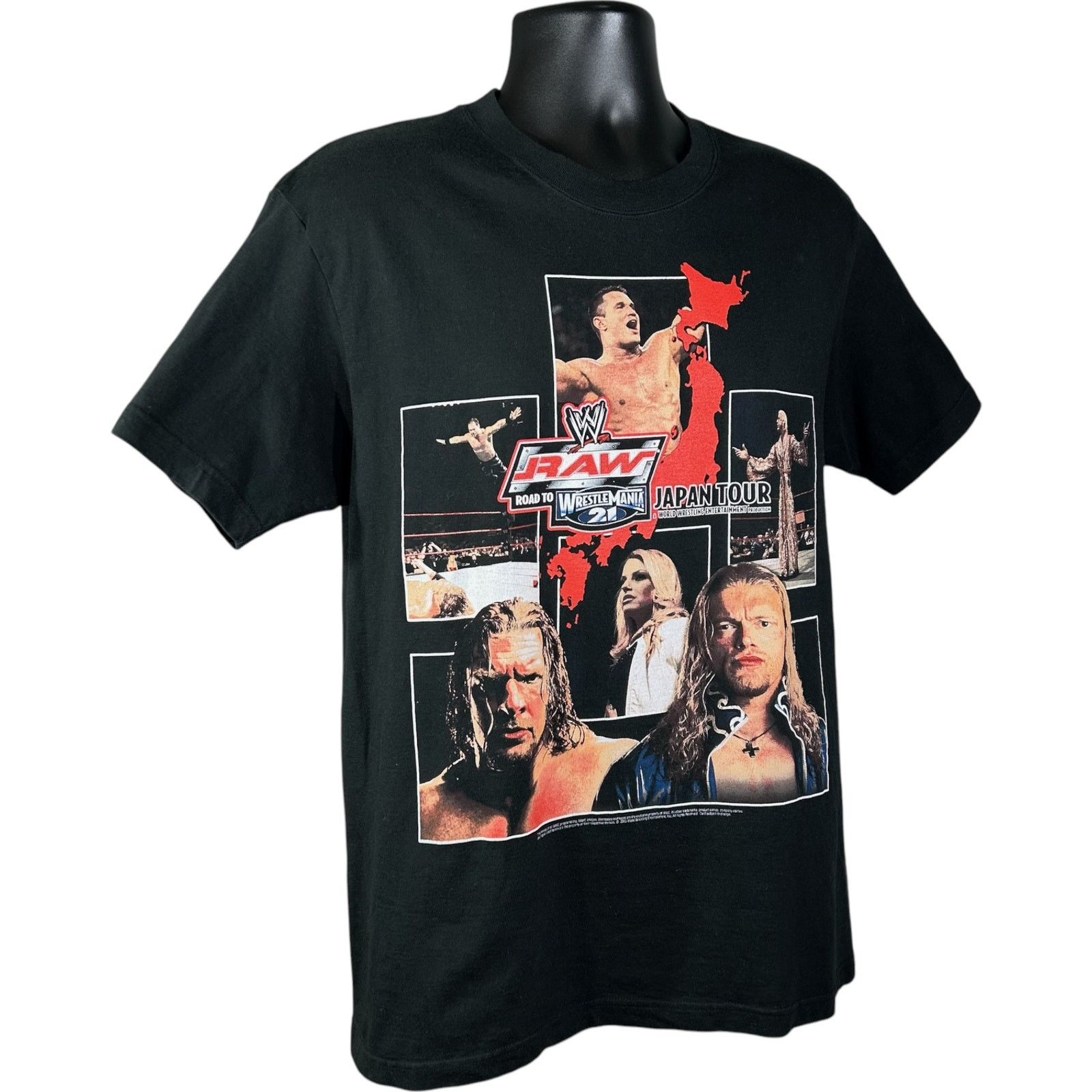 Vintage Vintage WWE RAW Road To Wrestlemania 21 Japan Tour Tee Large Size US L / EU 52-54 / 3 - 4 Thumbnail