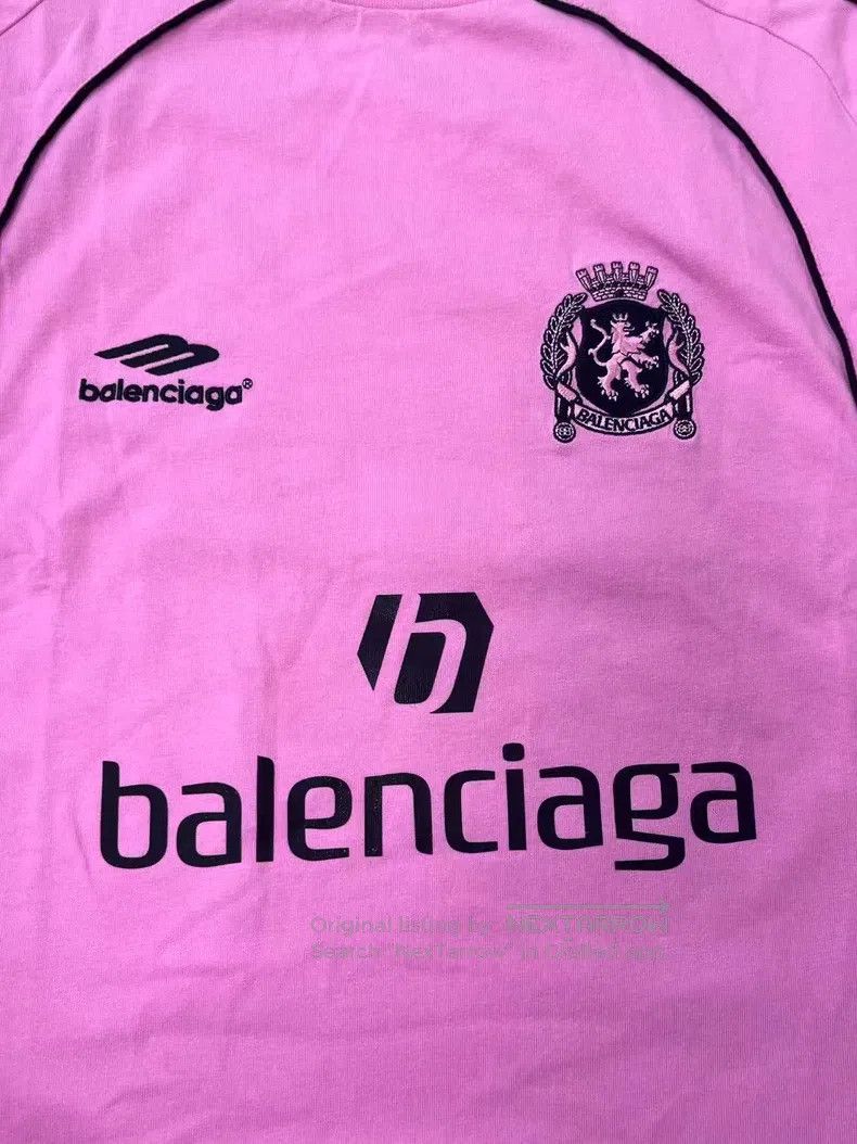 Balenciaga Balenciaga Logo Letter Print Casual Round Neck Short Sleev Size US L / EU 52-54 / 3 - 3 Thumbnail