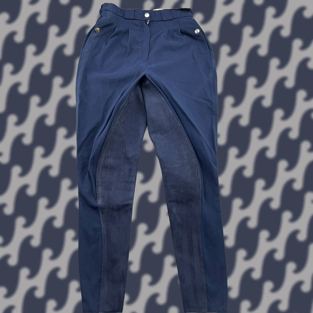 Vintage Pikeur Breaches Womens US 26 Blue Riding Pants Equestrian Horse Pants Size 26" / US 2 / IT 38 - 1 Thumbnail
