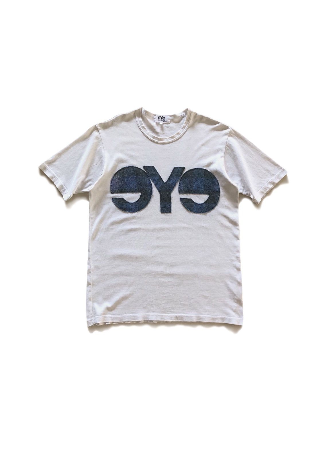 image of Junya Watanabe Comme Des Garcons Tees in White, Men's (Size Medium)