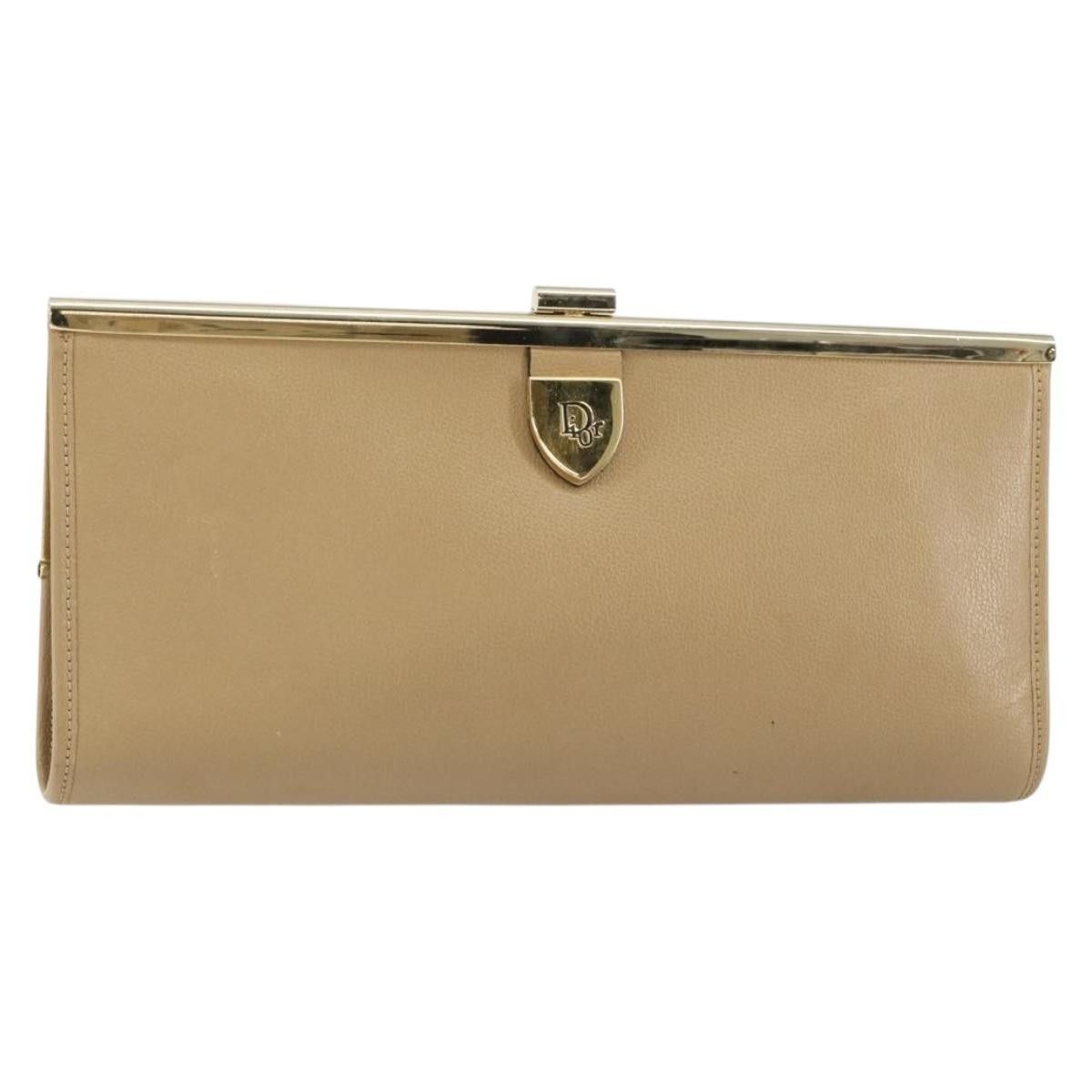 Dior Christian Dior Logo Pouch Leather Size ONE SIZE - 1 Thumbnail