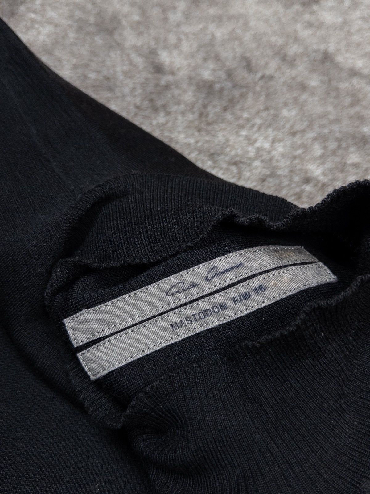 Rick Owens Rick Owens FW16 Mastodon Mock Neck Wool Pullover One Size Size US L / EU 52-54 / 3 - 14 Thumbnail