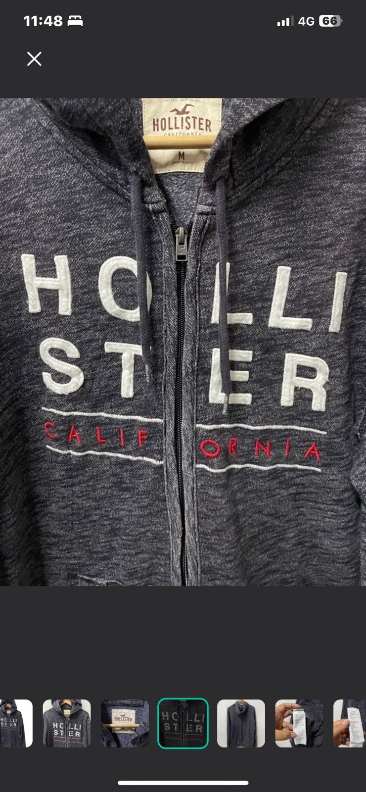 Hollister Hollister hoodie jacket zipper Size US M / EU 48-50 / 2 - 4 Thumbnail