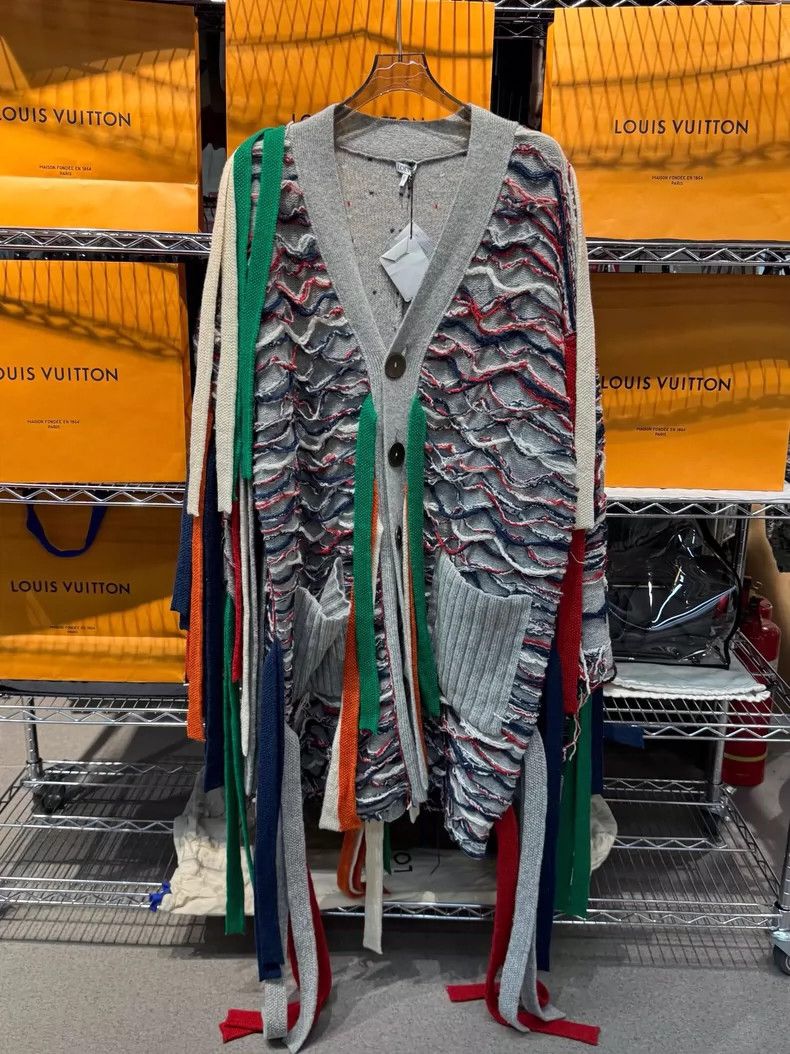 Loewe Loewe Heavy Wool Knit Colorful Cardigan - dmc Size US M / EU 48-50 / 2 - 1 Thumbnail