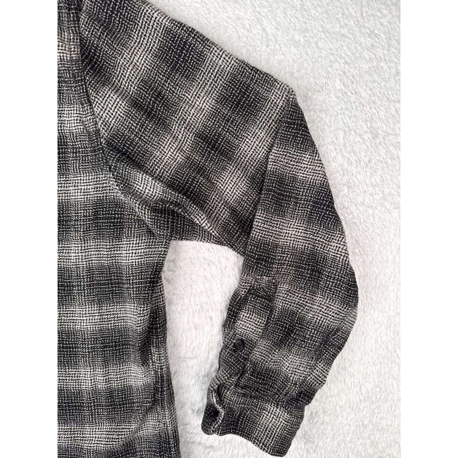 Vintage FREE ASSEMBLY Shirt Men L Black Plaid Button-Up Cotton Flannel Pocket Size US L / EU 52-54 / 3 - 2 Thumbnail