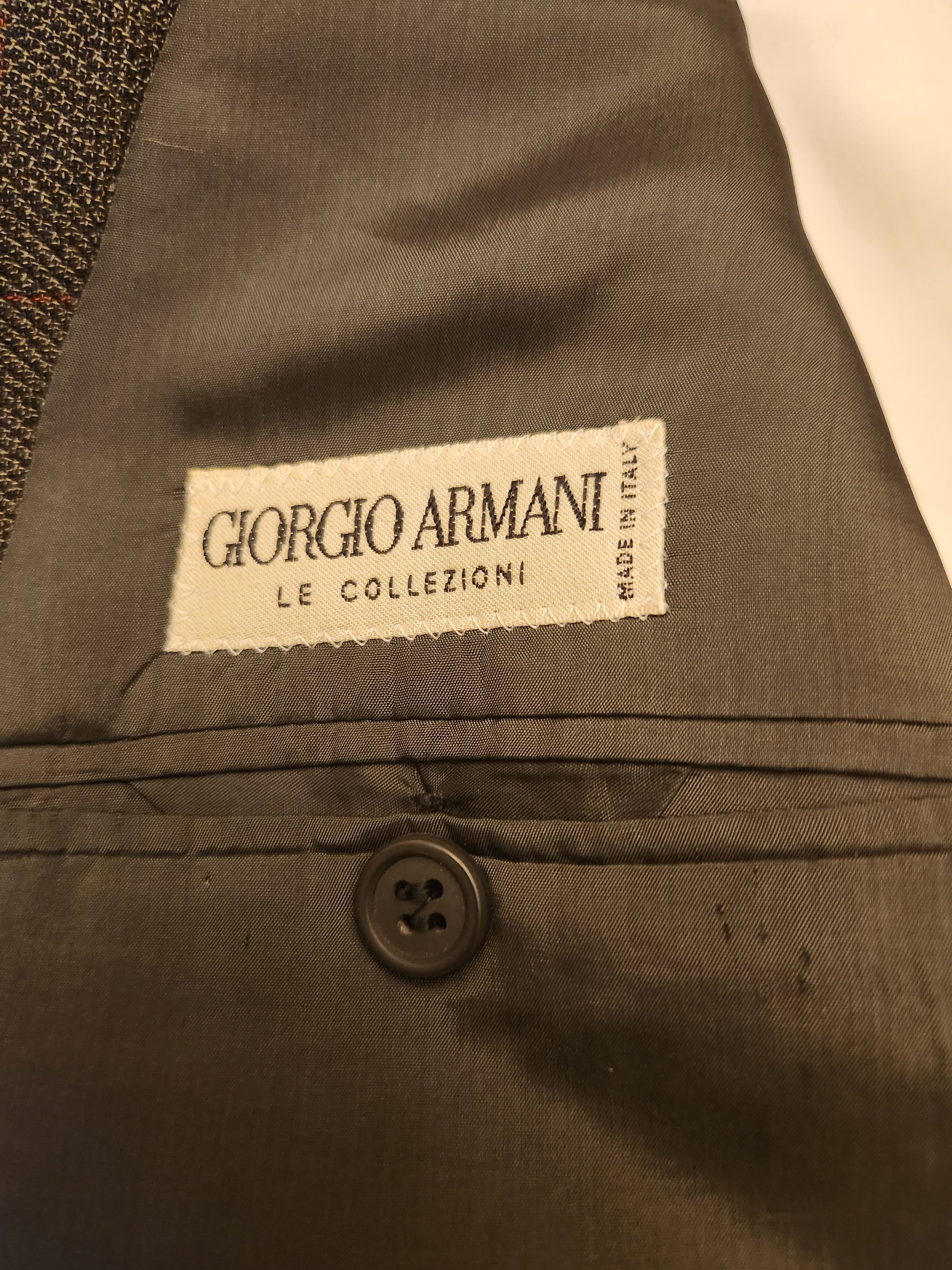 Giorgio Armani Vintage 90's Men's 100% Wool Blazer Size 44R - 4 Thumbnail