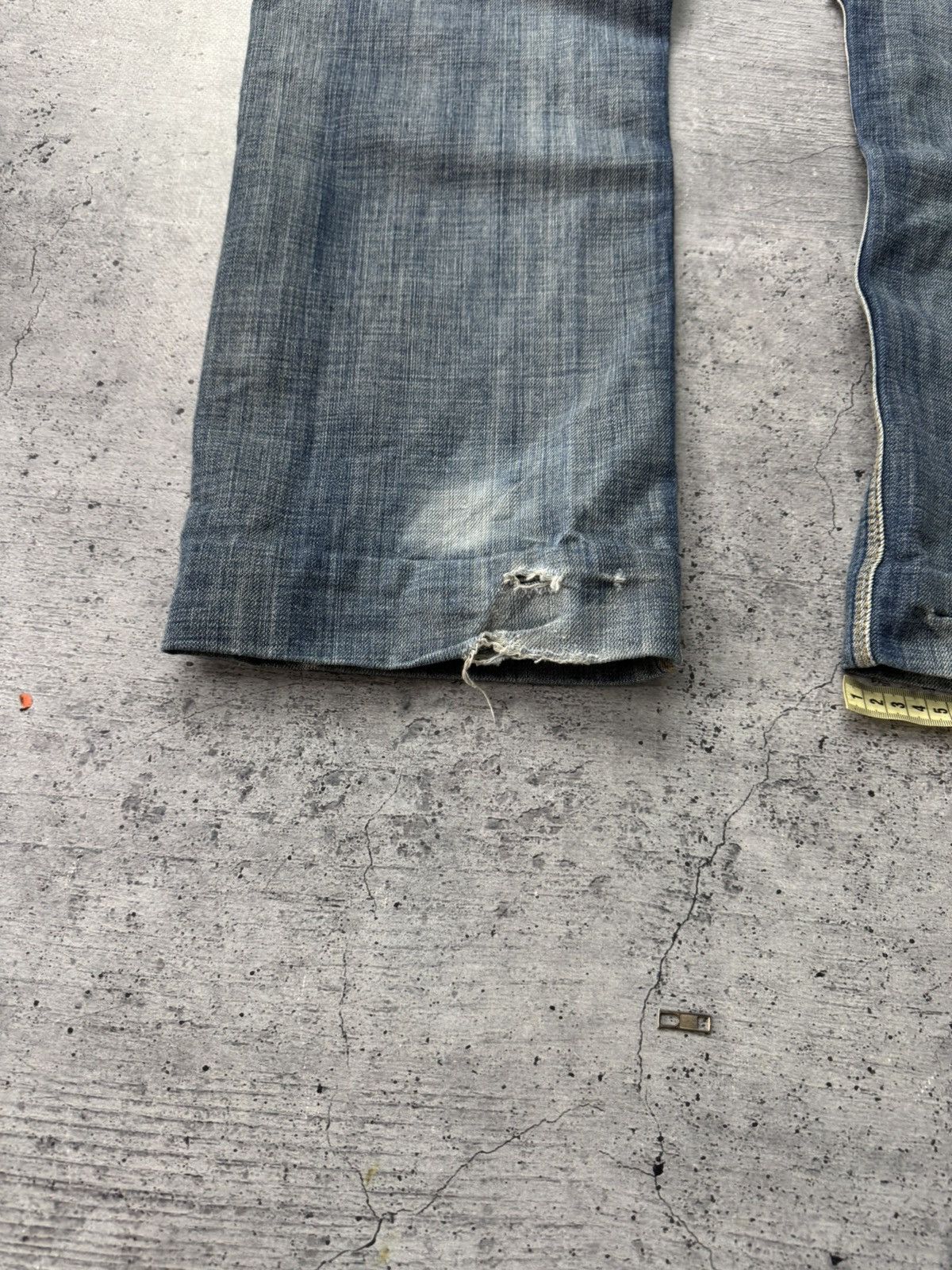 Japanese Brand Vintage Diesel Jeans Washed Wide Japanese Y2K Avant Garde Size US 38 / EU 54 - 5 Thumbnail
