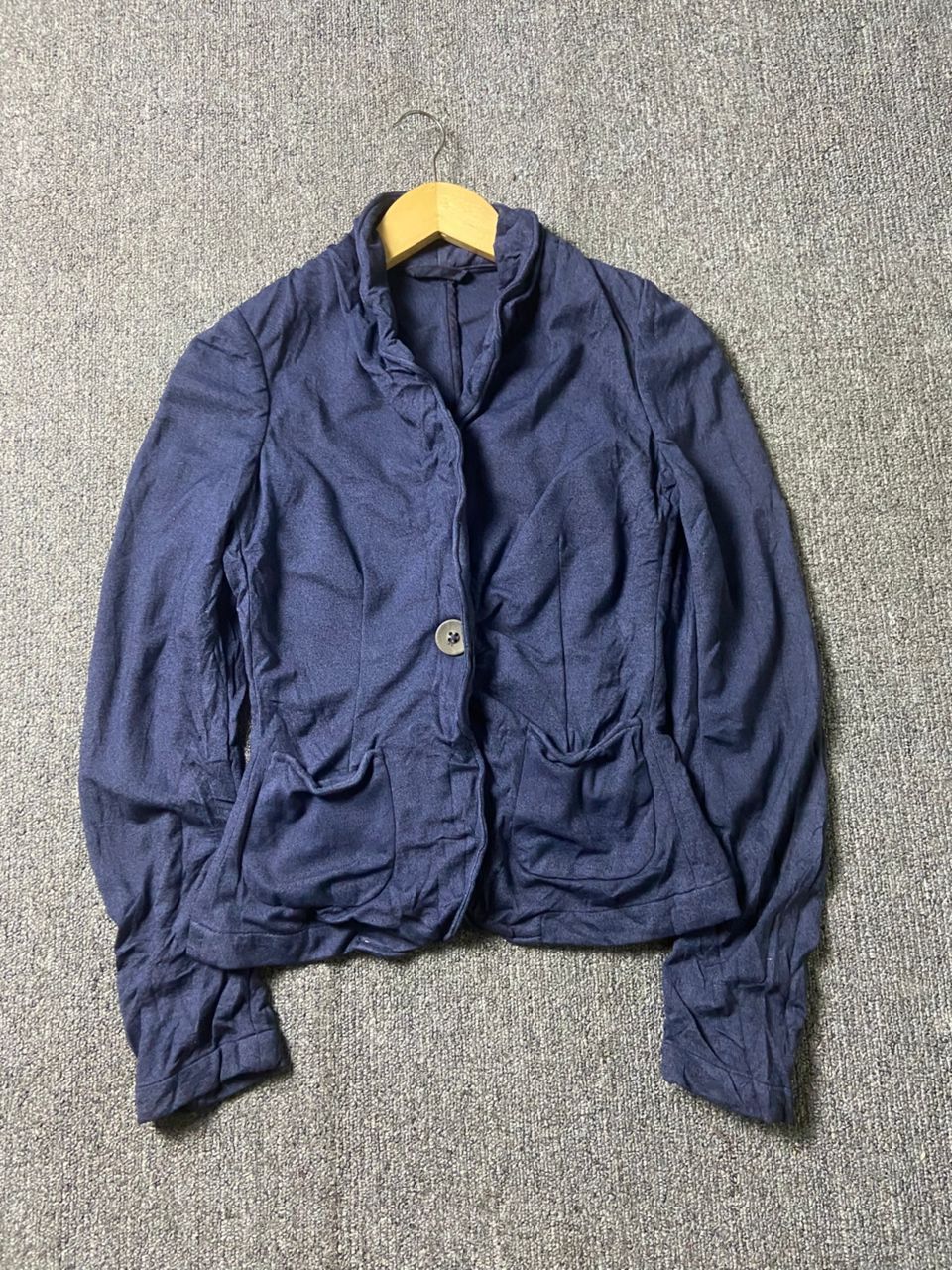 Japanese Brand QcQc Brand Distressed Button Blazer Jacket (185) Size US XXS / EU 40 - 1 Thumbnail
