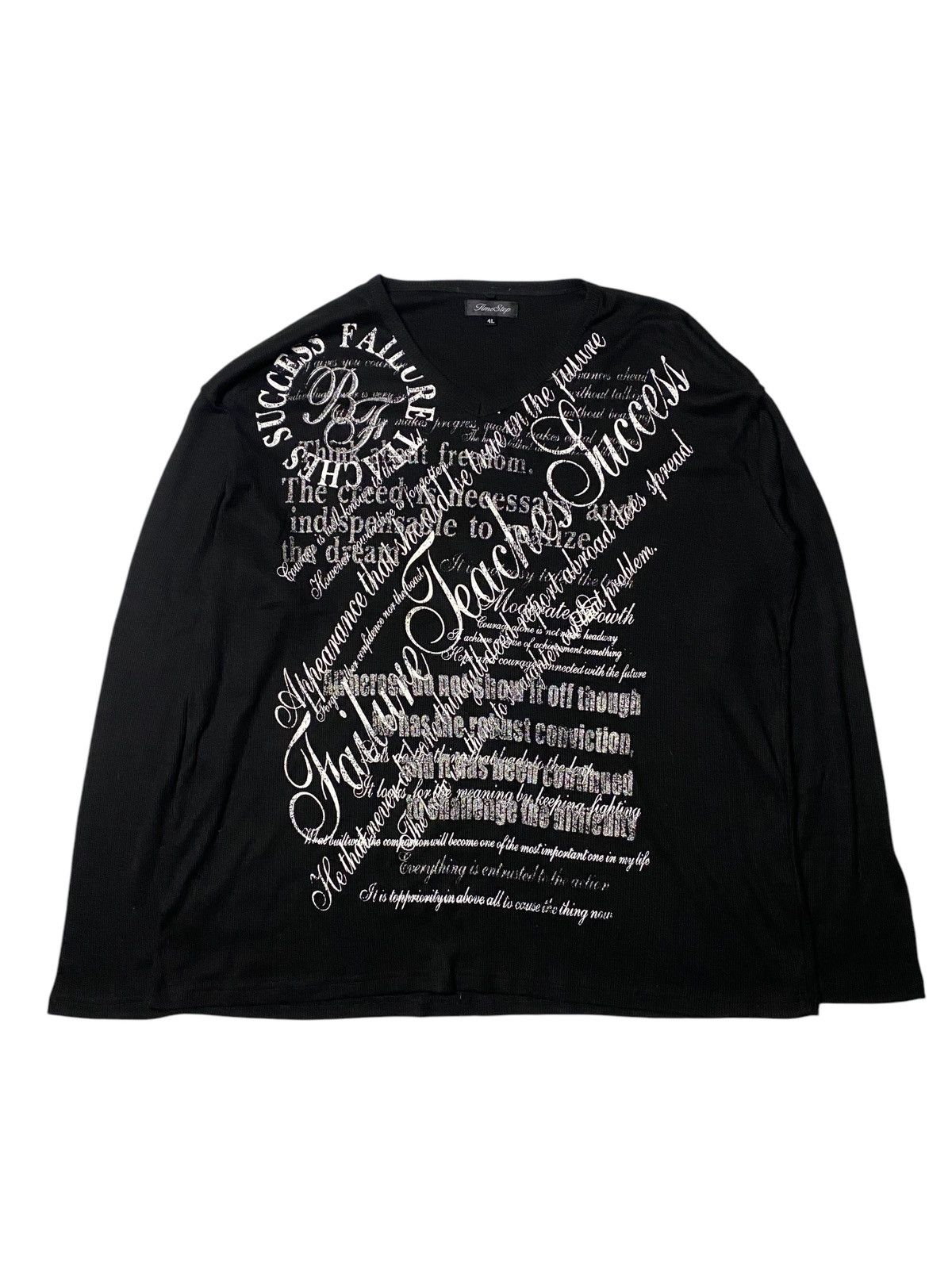 Hysteric Glamour 2000's Time Step Tribal Poem Longsleeve Size US XXL / EU 58 / 5 - 1 Thumbnail