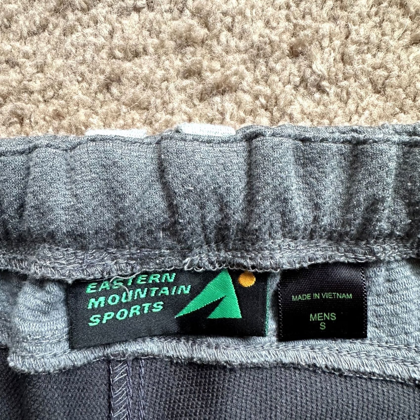 Vintage EMS Pants Mens Small Straight Leg Mid Rise Grey 26x32 Elastic Waist No Pockets Size US 29 - 5 Thumbnail