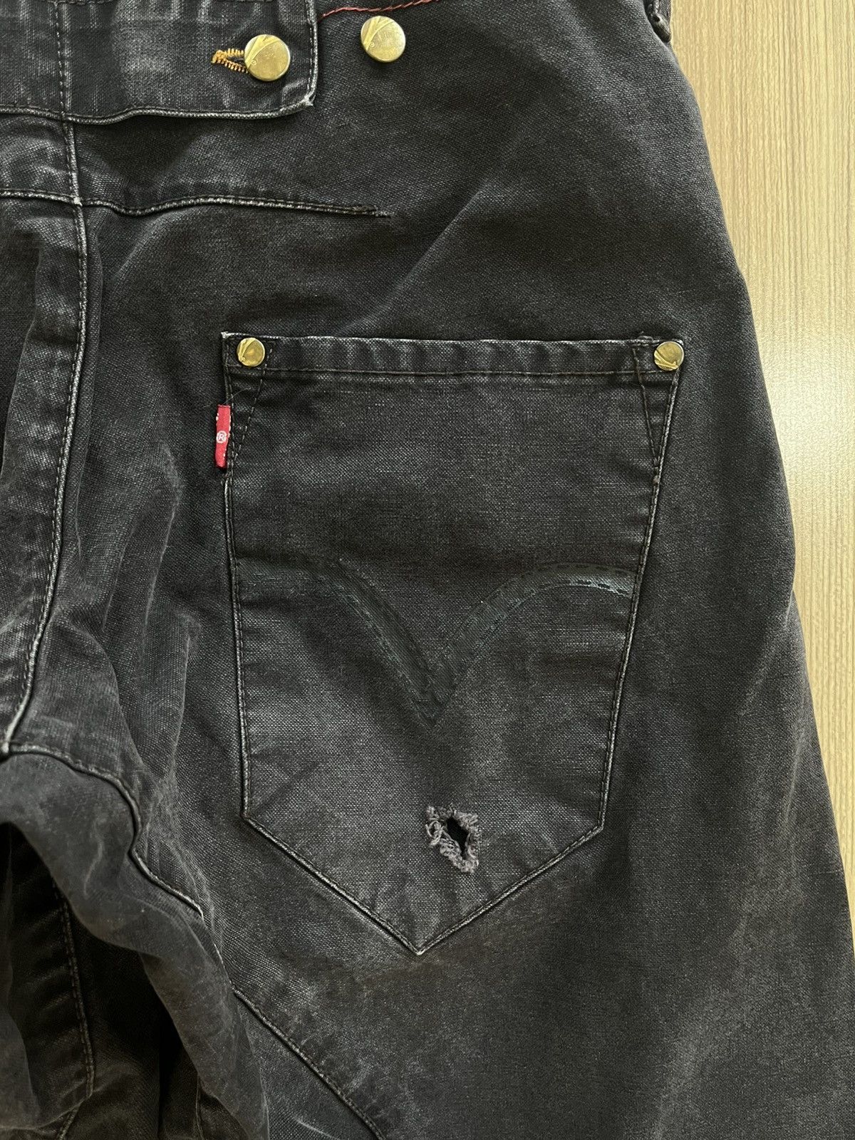 Levi's Levi’s Engineer Faded Black Jeans Size US 28 / EU 44 - 7 Thumbnail
