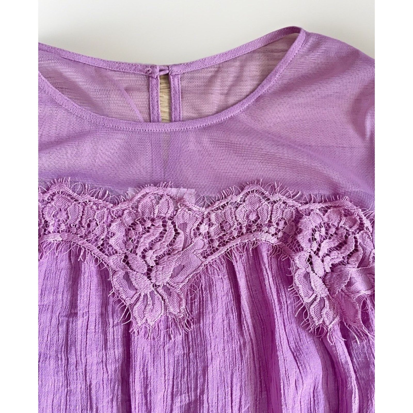 The Unbranded Brand Entro Women's Blouse Size S Mauve Long Sleeve Top Size S / US 4 / IT 40 - 2 Thumbnail