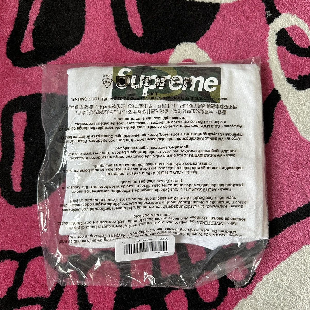 Supreme Supreme White Box Logo (23) CAMO Tee shirt Size US XL / EU 56 / 4 - 1 Thumbnail
