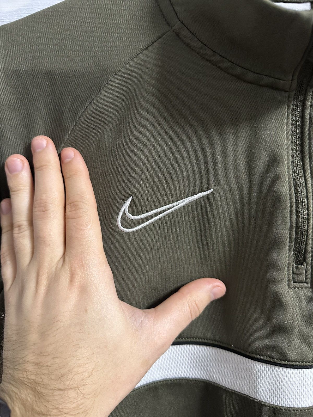 Nike Fleece 1/3 Zip Fleece Nike Small Swoosh Size US M / EU 48-50 / 2 - 2 Thumbnail