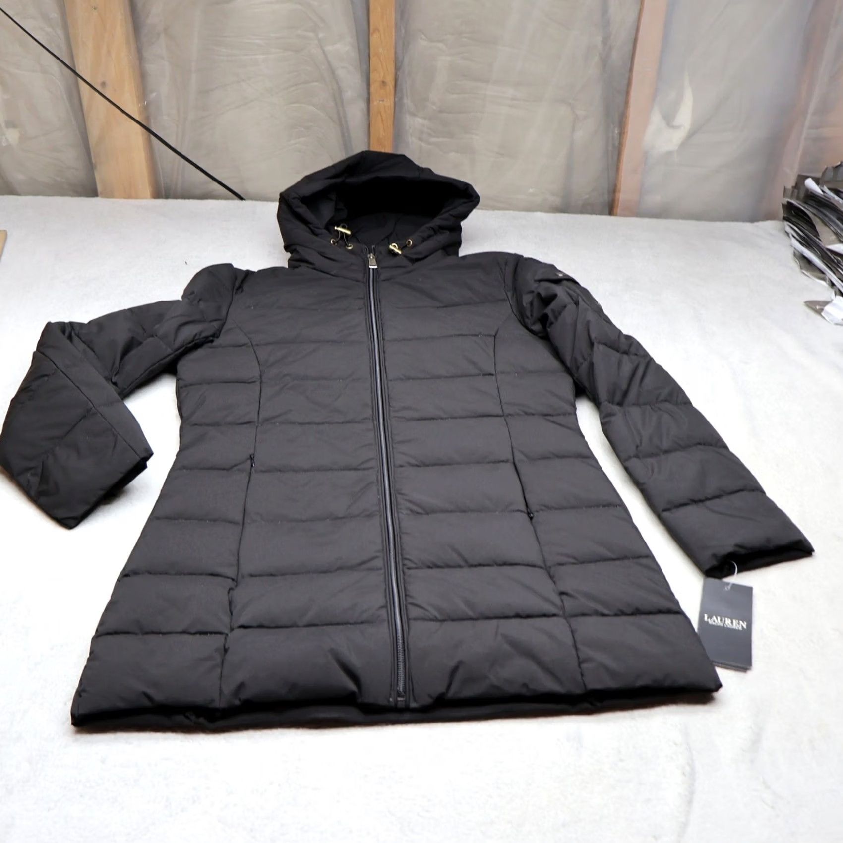 Ralph Lauren Lauren Ralph Lauren Puffer Jacket Women Petite Small Black Quilted Winter Designer NWD Size S / US 4 / IT 40 - 2 Thumbnail