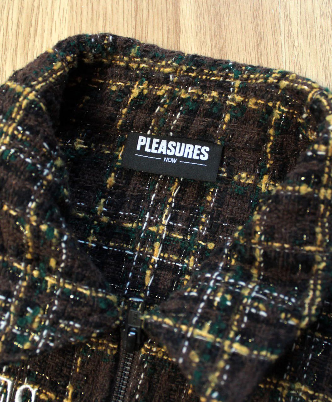 Pleasures 🔥 Pleasures Voices Overshirt Jacket Brown Logo Size US M / EU 48-50 / 2 - 3 Thumbnail