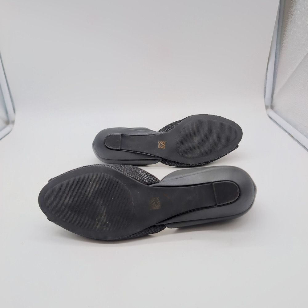 Anne Klein Anne Klein Sz 7 Black Leather Low Heels Fanetta Size US 7 / IT 37 - 7 Thumbnail