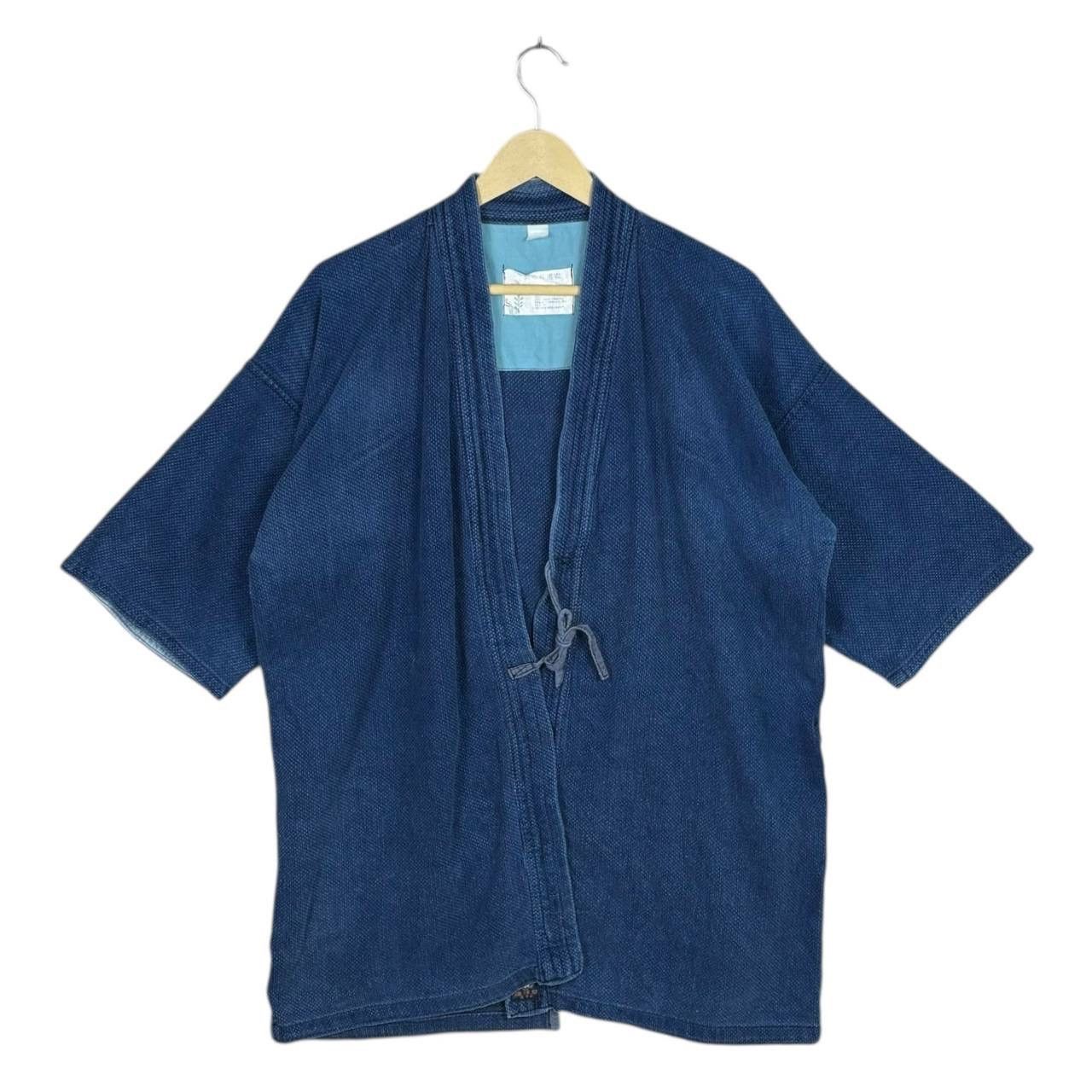 Japanese Brand Vtg Japanese Sashiko Kendo Gi Indigo Jacket Made in Japan Size US M / EU 48-50 / 2 - 1 Thumbnail