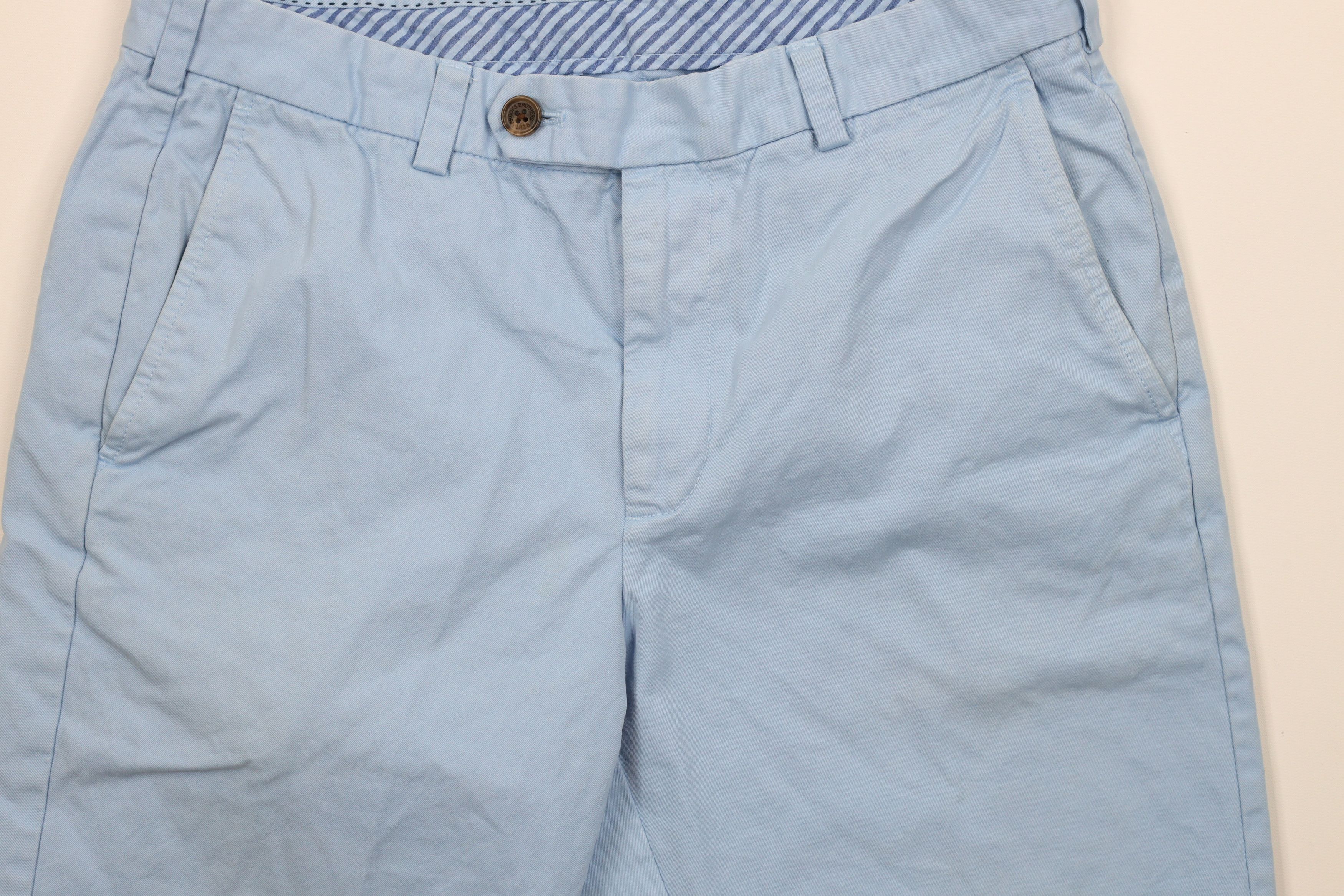 Brooks Brothers × Vintage Vintage Brooks Brothers Bermuda Chino Shorts Carolina Blue Size US 34 / EU 50 - 3 Thumbnail