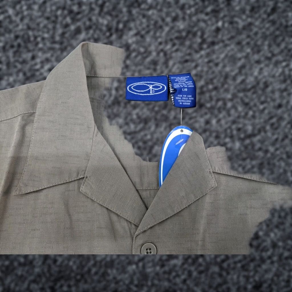 Ocean Pacific NWT Ocean Pacific Mens Beige Short Sleeve Button-Up Shirt Size Large Size US L / EU 52-54 / 3 - 1 Thumbnail