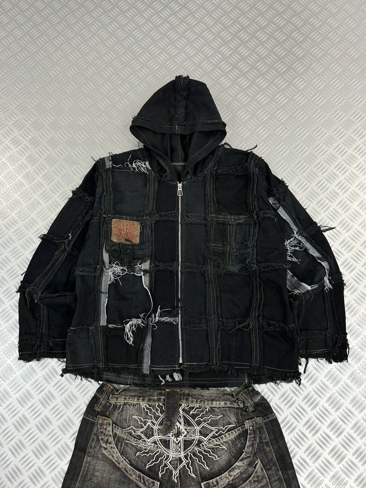 Designer Bomber custom jacket handmade pachwork rare y2k punk opium Size US L / EU 52-54 / 3 - 2 Thumbnail